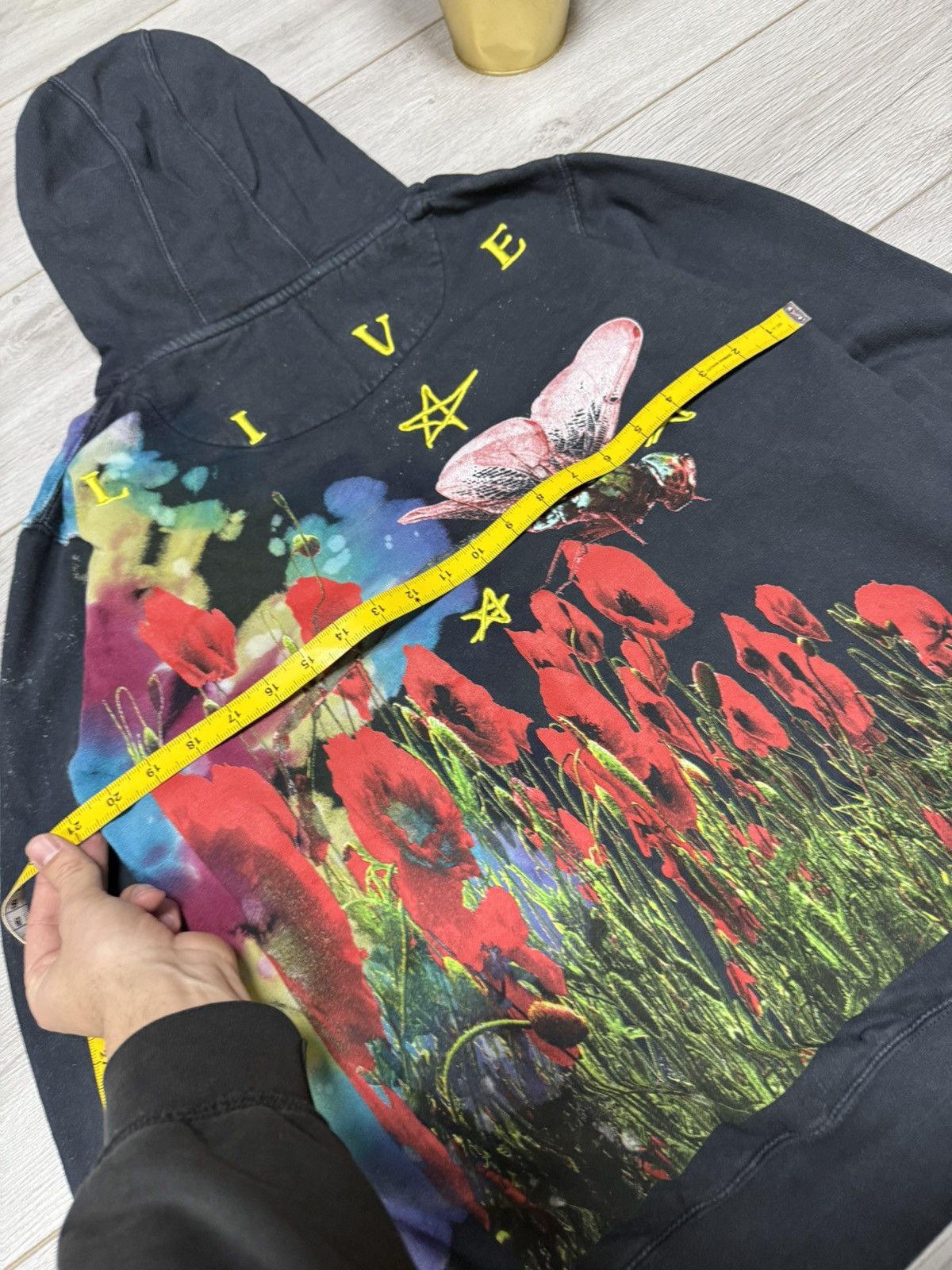 Travis Scott Travis 2019 wish you Astroworld dyed dragonfly flowers paint Size US M / EU 48-50 / 2 - 9 Thumbnail