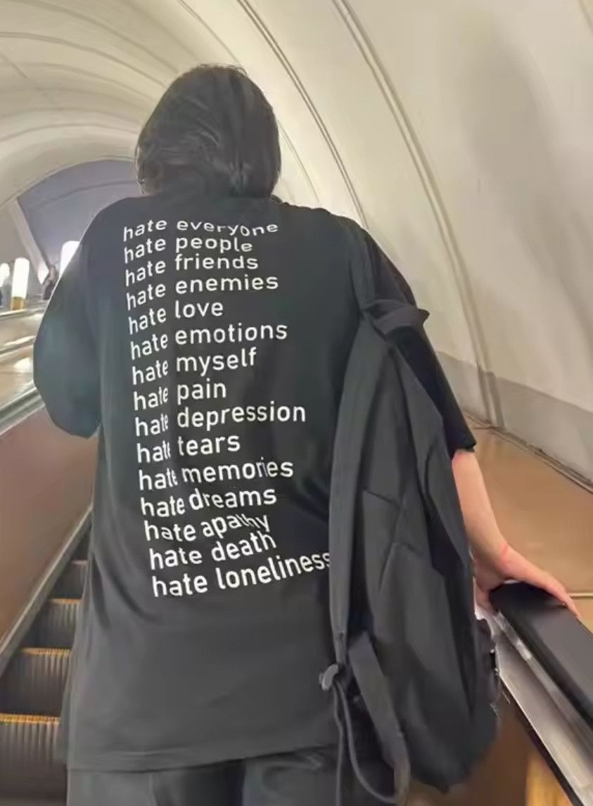 Other Streetwear Y2K Student Mental State Short Sleeve T-Shirt Size US S / EU 44-46 / 1 - 1 Thumbnail