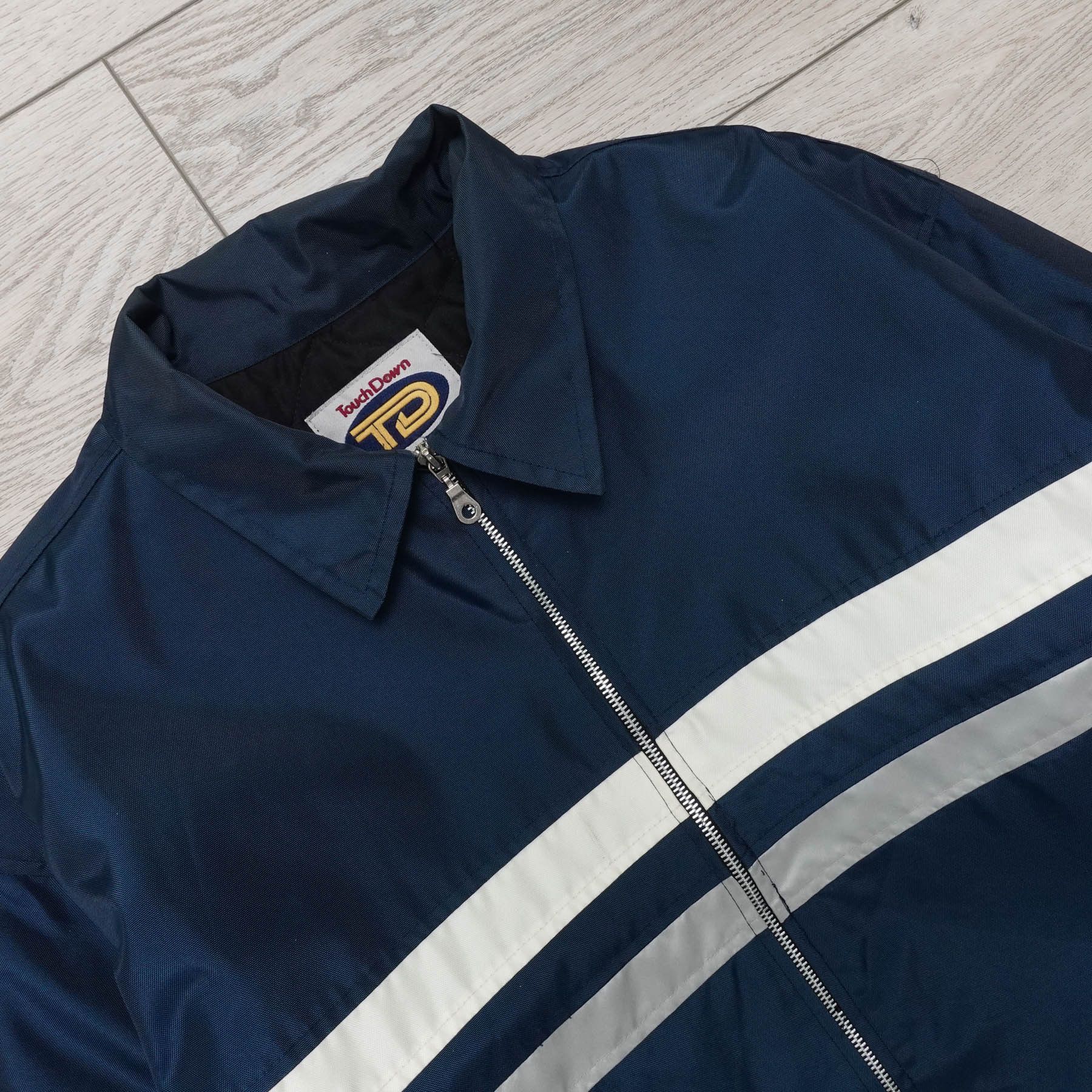 Vintage Touch Down Racing Stripe Quilted Lining Softshell Jacket USA Size US L / EU 52-54 / 3 - 3 Thumbnail