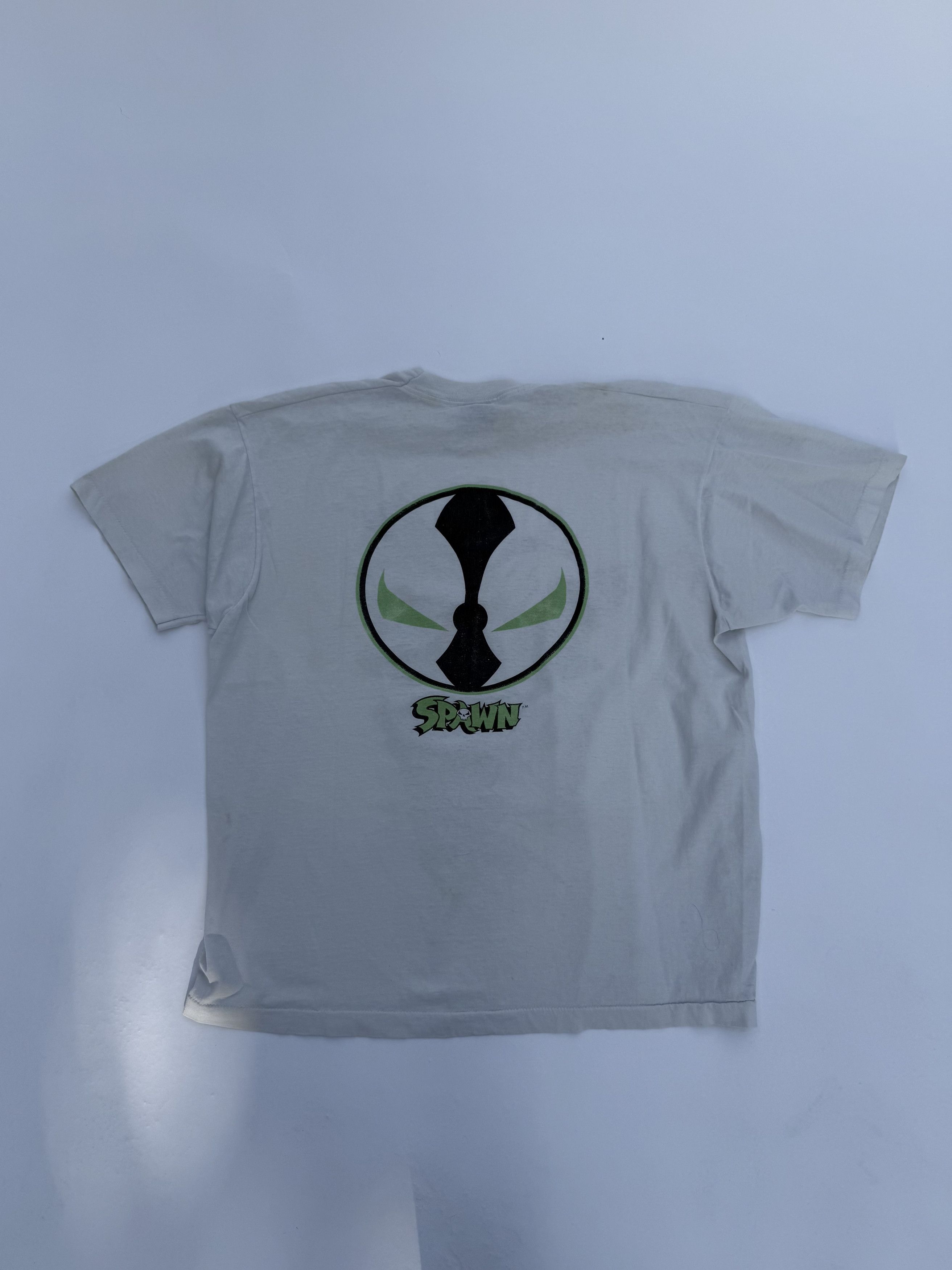 Vintage Vintage 1992 'Spawn' Todd Mcfarlane Marvel T-Shirt Size US XL / EU 56 / 4 - 6 Thumbnail