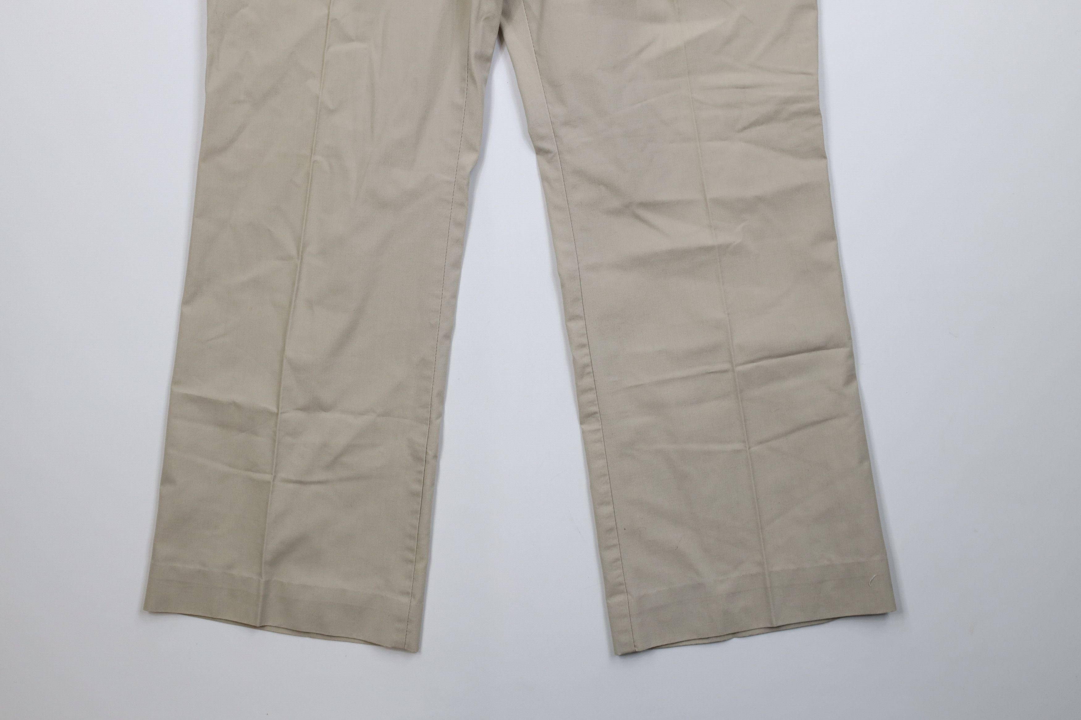 Woolrich Woolen Mills Vintage 70s Woolrich Flared Wide Leg Utility Pants Beige USA Size US 32 / EU 48 - 4 Thumbnail
