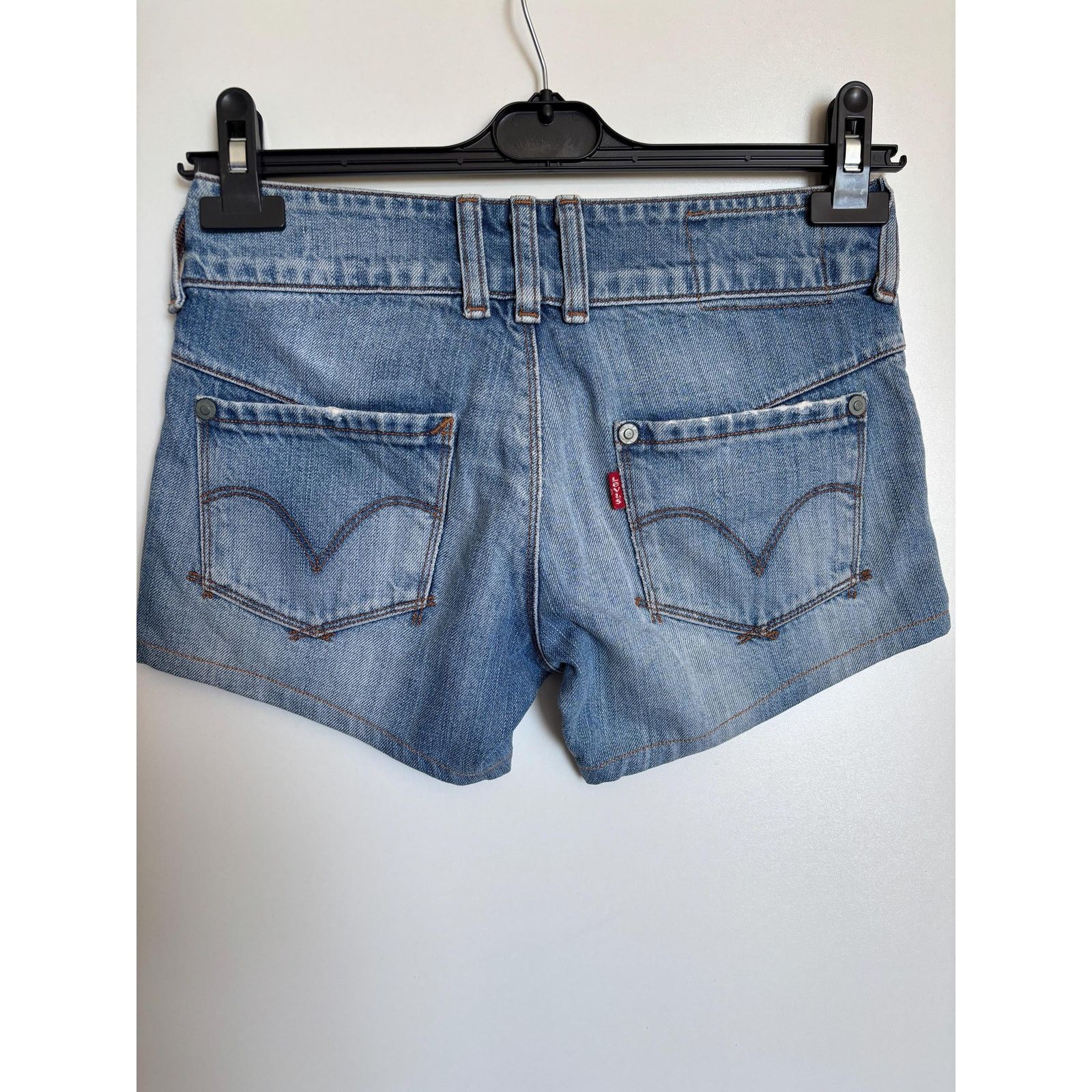 Levi's Levi's Engineered Jeans W27 Y2K Twisted Stretch Denim Shorts Size US 27 - 5 Thumbnail