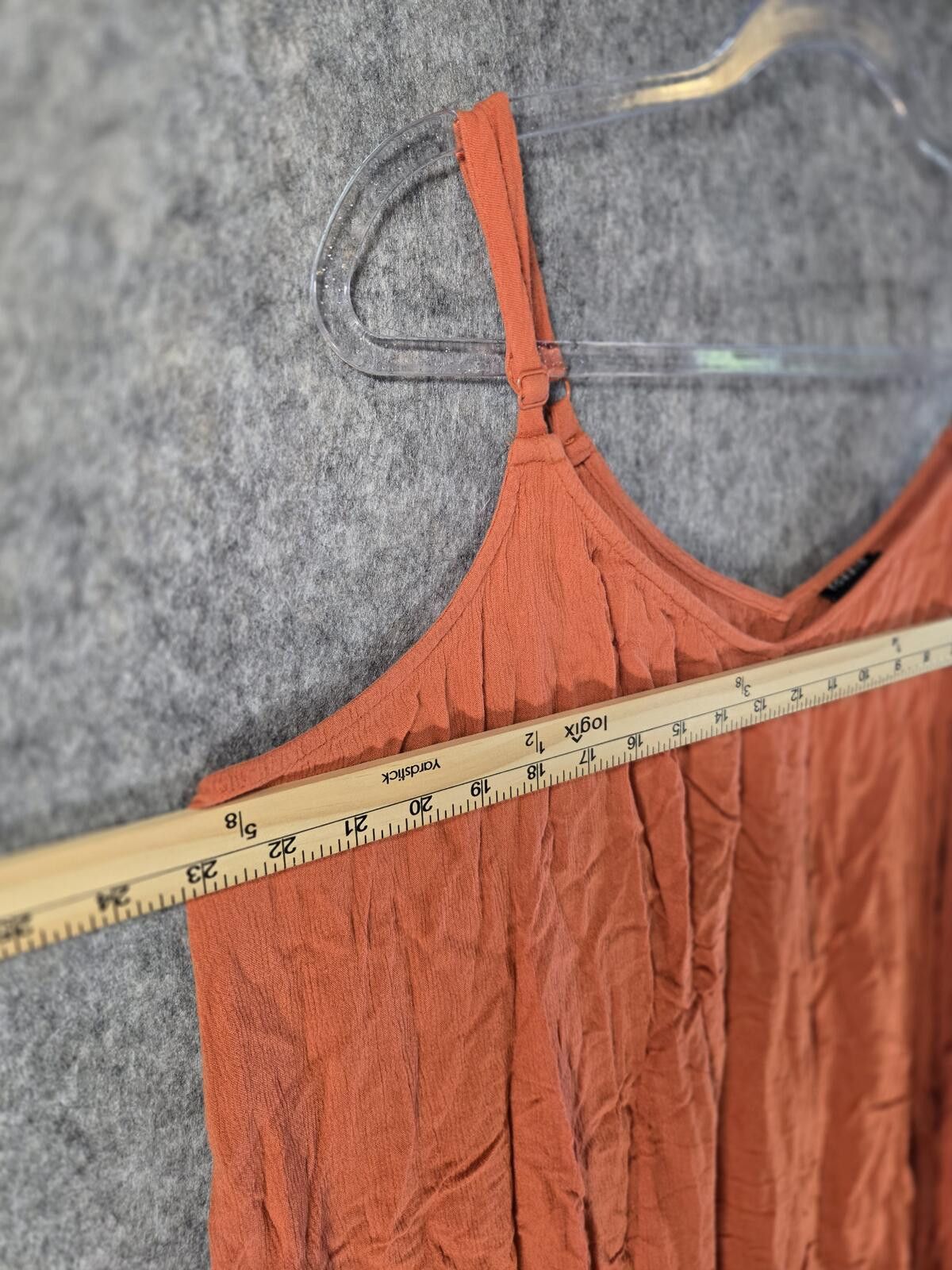 Other Torrid 3X Burn Orange Crinkle Cami Boho Resort Festival Size 3XL / US 20-22 - 6 Thumbnail
