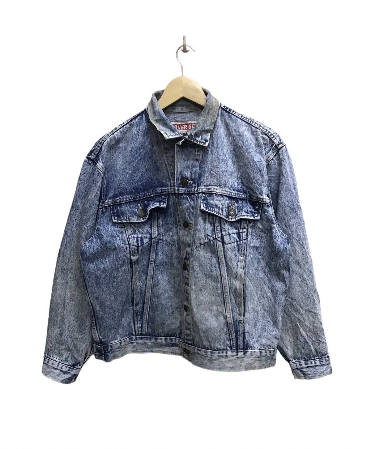 Japanese Brand Vintage Over Go Acid Wash Denim Jacket Size US M / EU 48-50 / 2 - 1 Thumbnail