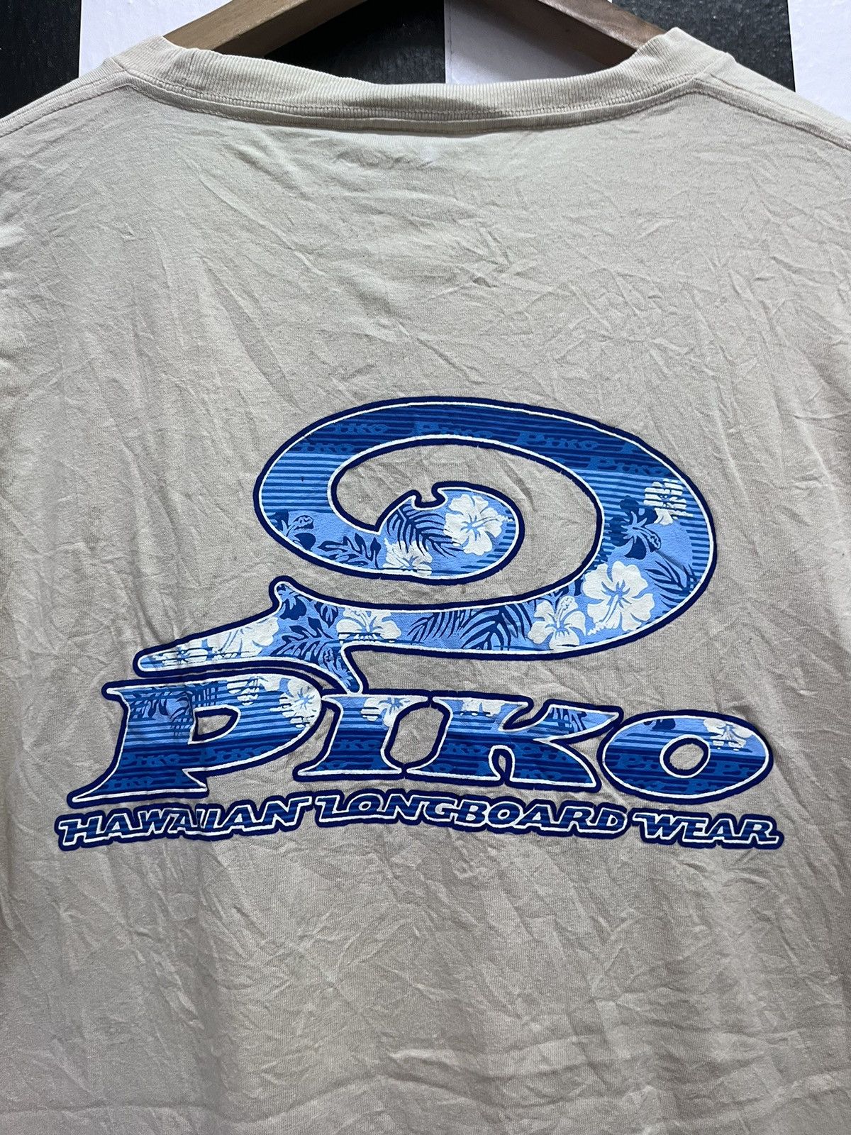 Japanese Brand × Vintage 90’s PIKO RARE SURF HAWAIIAN LONGBOARD WEAR TEE Y2K Size US L / EU 52-54 / 3 - 7 Thumbnail