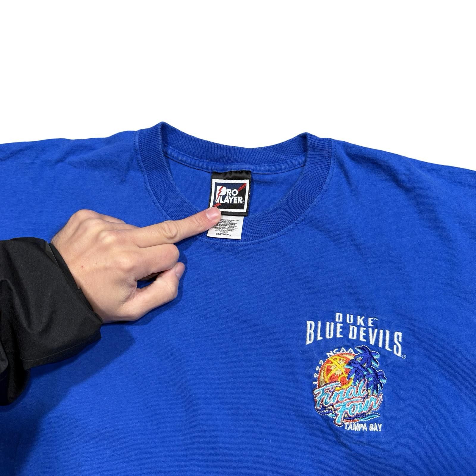 Pro Player Vintage Duke Blue Devils Basketball Final Four T-Shirt Size US XXL / EU 58 / 5 - 2 Thumbnail