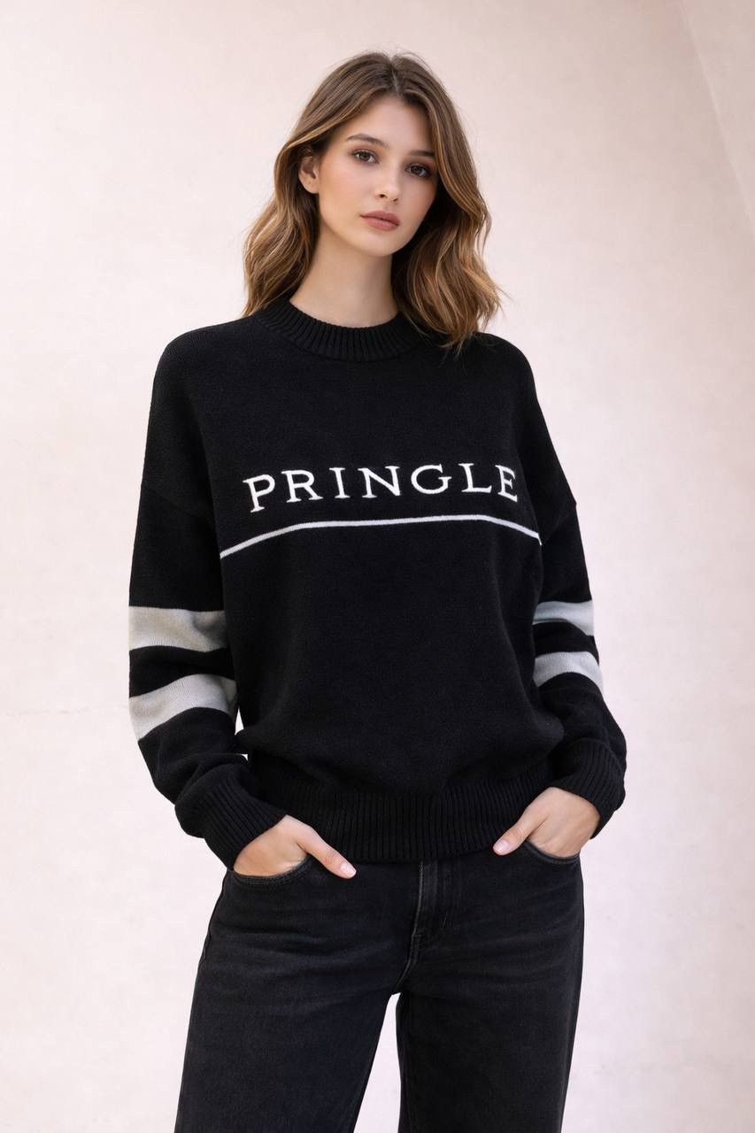 Pringle Of Scotland Pringle of Scotland x H&M Womens Black Jumper Sweater Size S Size S / US 4 / IT 40 - 1 Thumbnail