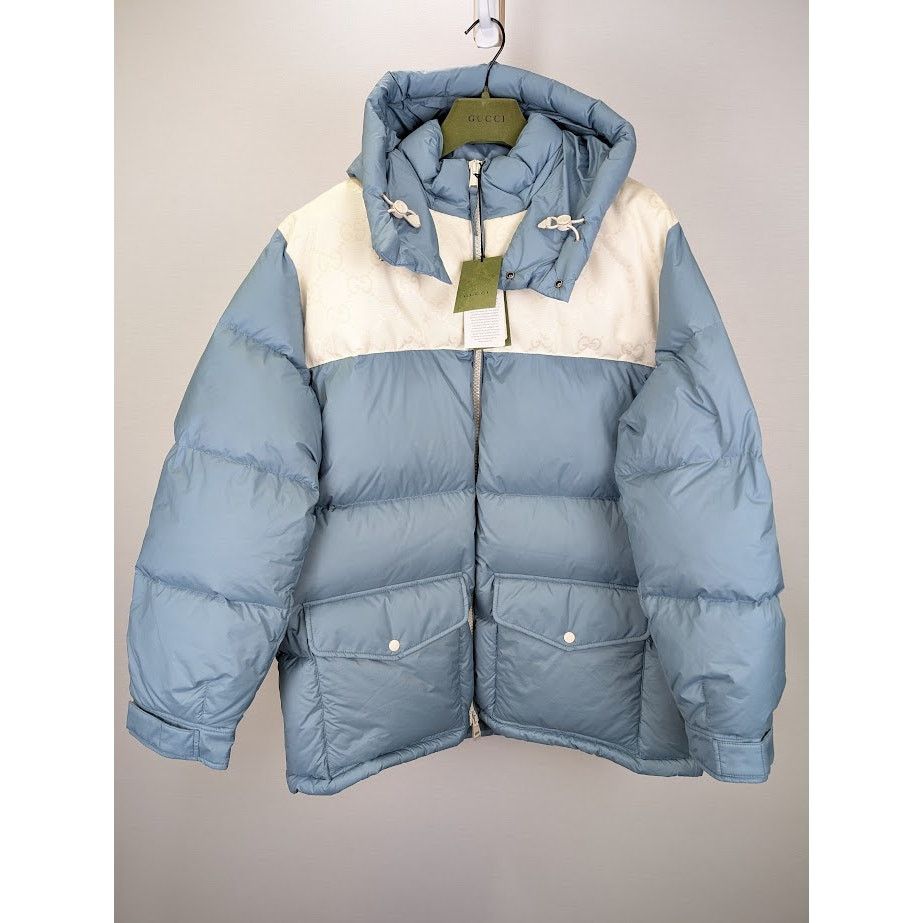 Gucci o1rshd1 Micro Nylon Ripstop Down Blouson Jacket in Blueish Size US L / EU 52-54 / 3 - 2 Thumbnail
