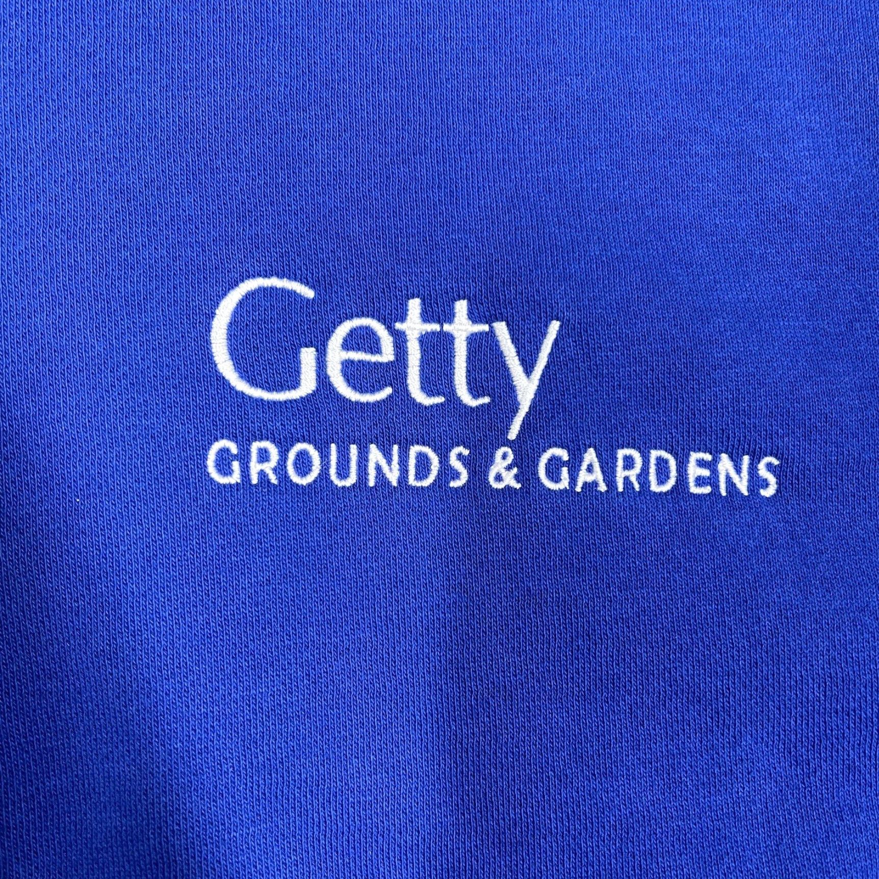 Vintage Sport-Tek The Getty Gardens & Grounds Mens Medium Pullover 1/4-Zip Sweatshirt Blue Size US M / EU 48-50 / 2 - 4 Thumbnail