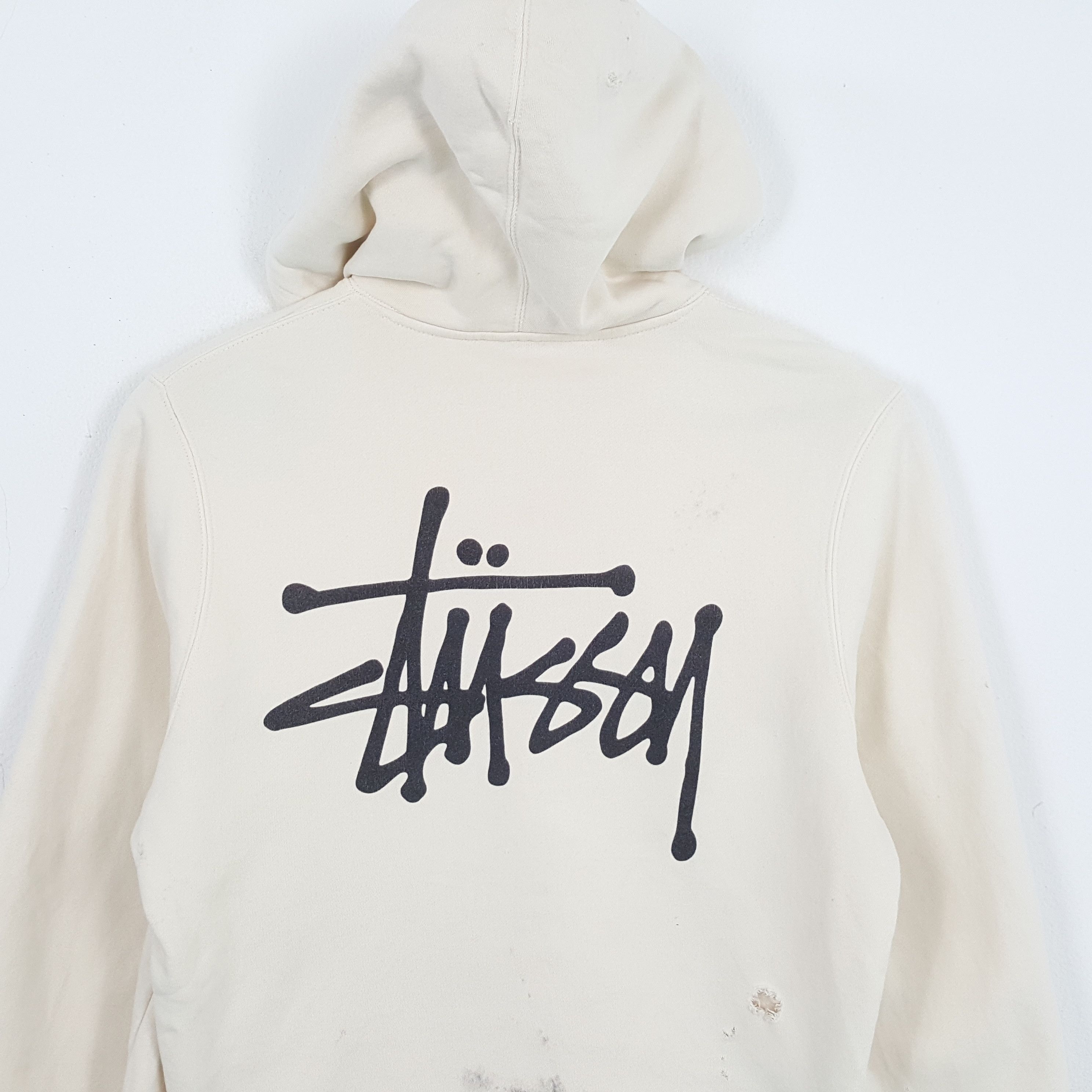 STUSSY Streetwear Style Custom Art Hoodies Distressed