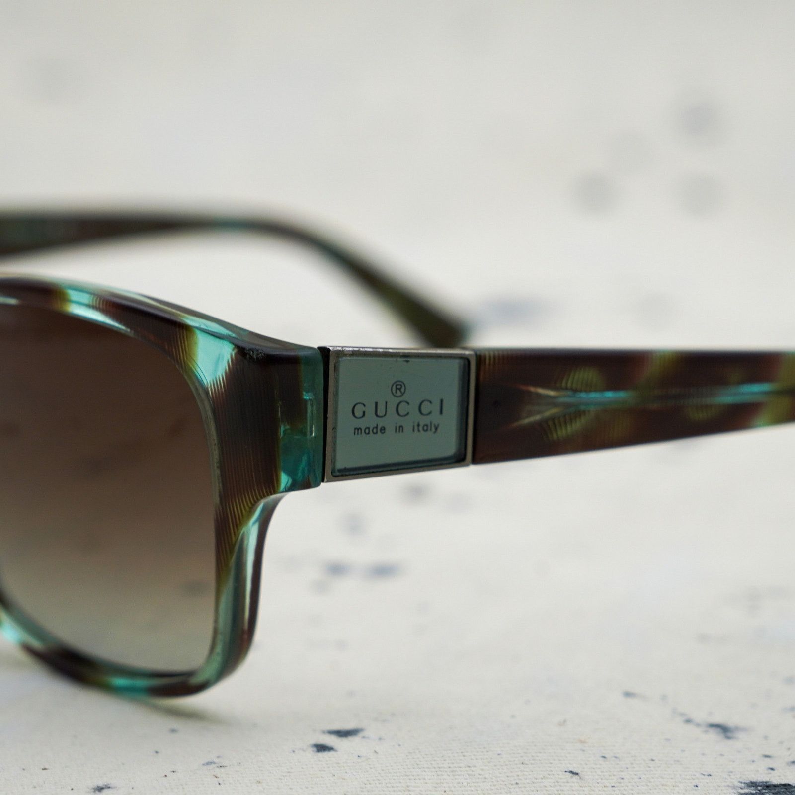 Gucci Vintage gucci gg 3208 logo brown gradient square sunglasses Size ONE SIZE - 4 Thumbnail