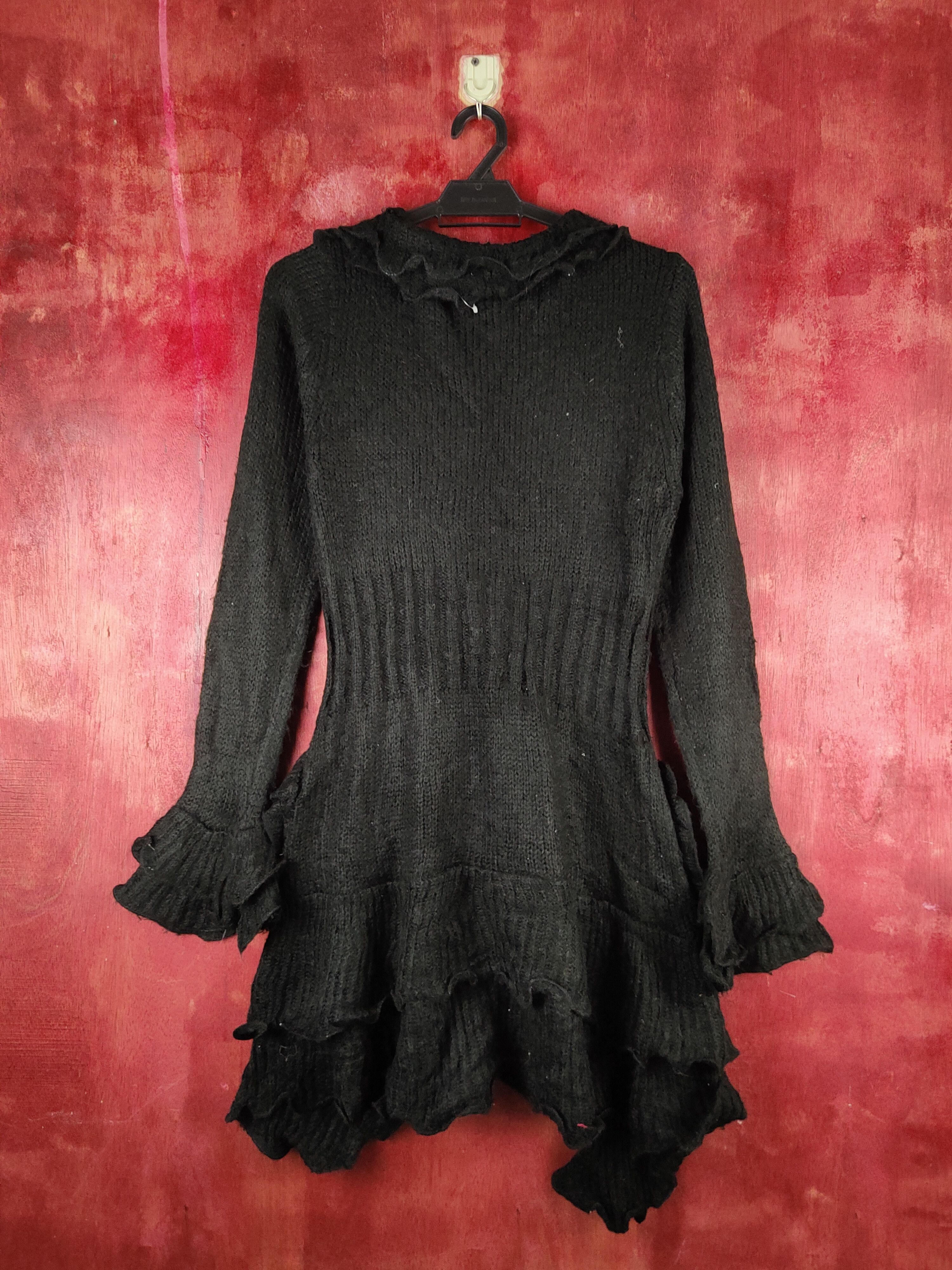 Vintage Premium Black Knitwear Cardigan #S2375 Size M / US 6-8 / IT 42-44 - 7 Thumbnail