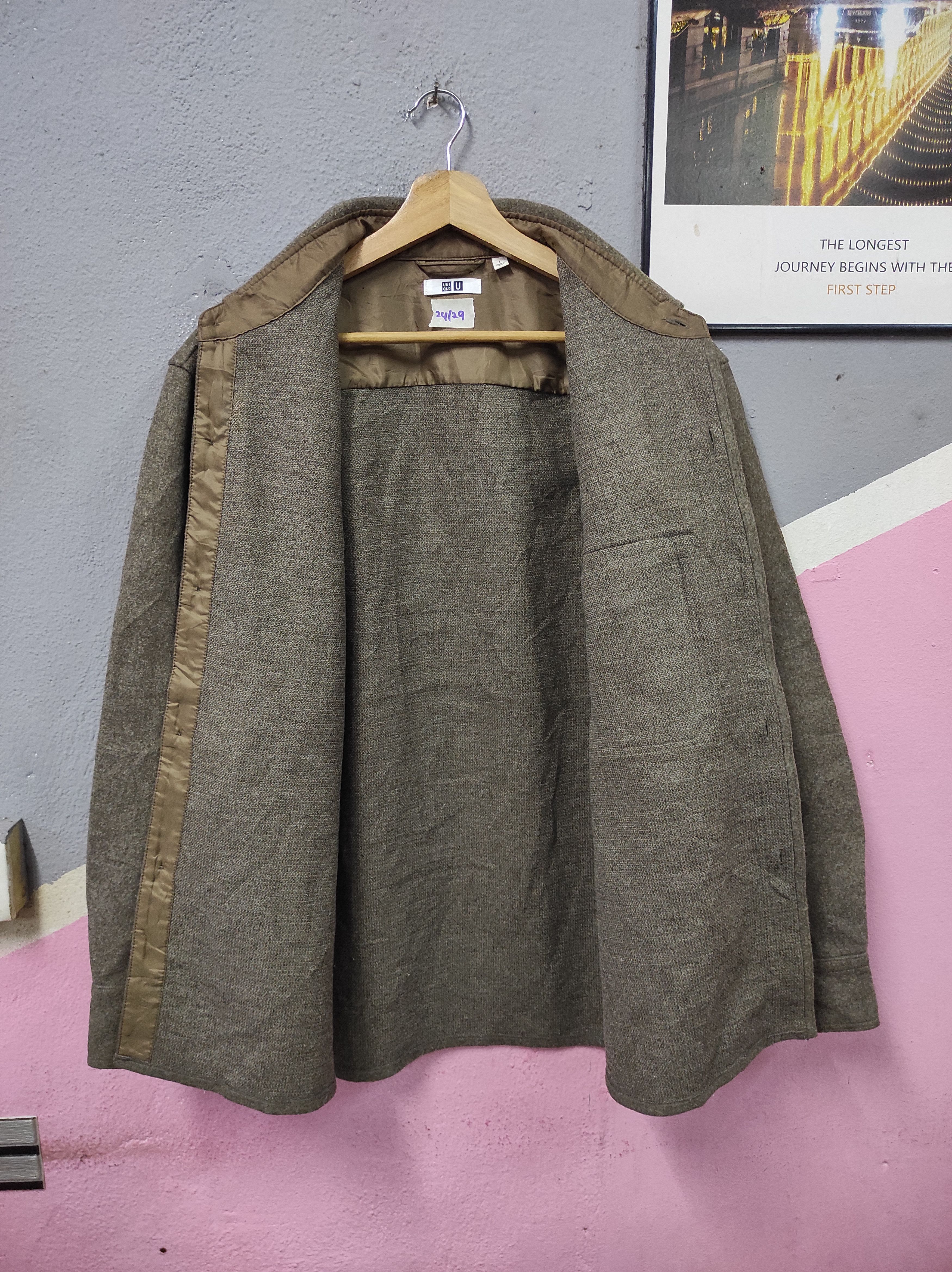 Lemaire × Uniqlo UNIQLO X LEMAIRE WOOL FLANNEL JACKET SWEATER Size US L / EU 52-54 / 3 - 2 Thumbnail