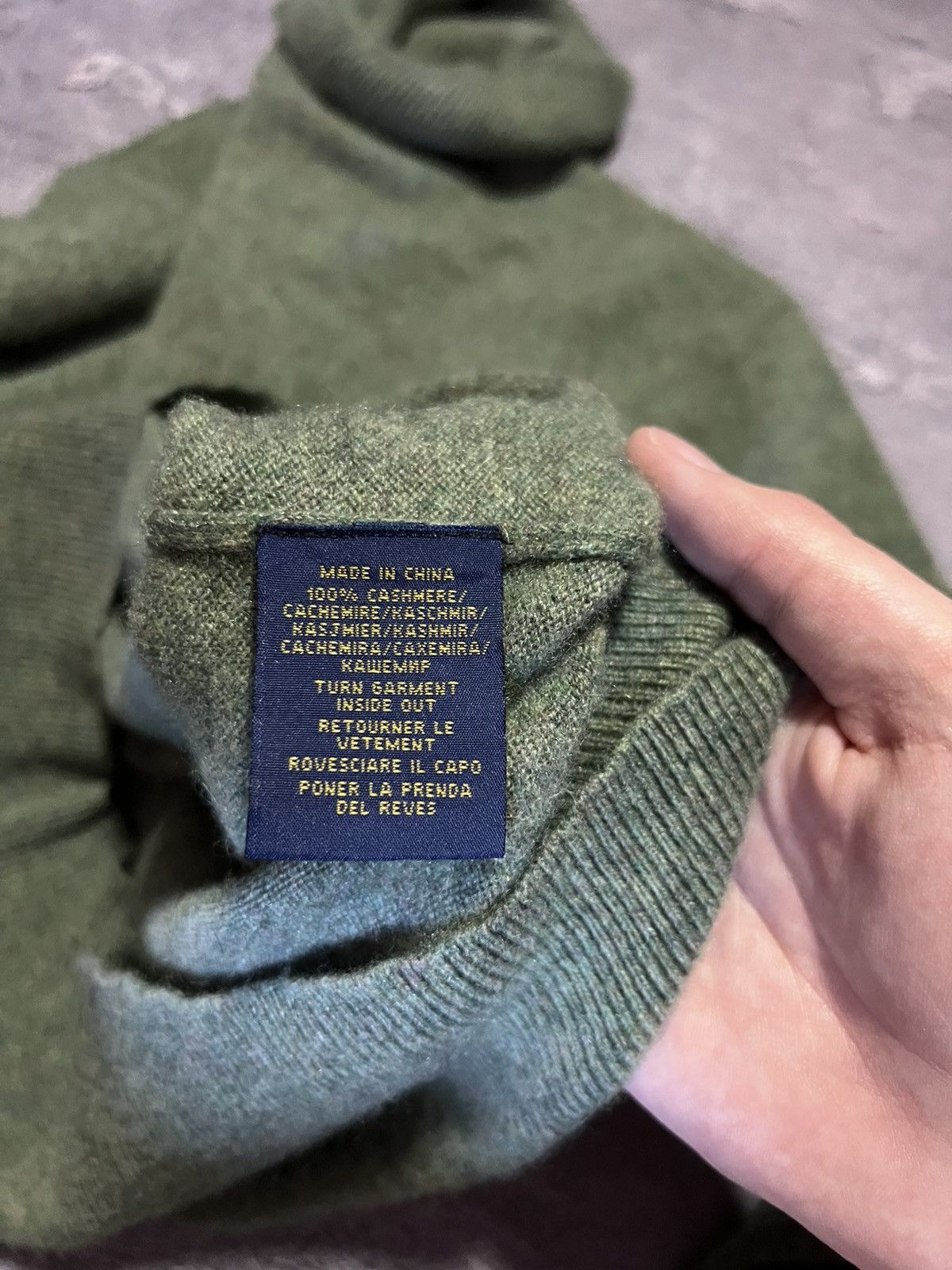 Ralph Lauren Vintage Polo Ralph Lauren Cashmere Turtleneck Sweater Size US L / EU 52-54 / 3 - 4 Thumbnail