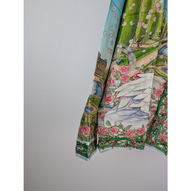 Casablanca o1rshd1 L'Amour En Fleur Long Sleeve Silk Shirt in Multi Size US XL / EU 56 / 4 - 6 Thumbnail