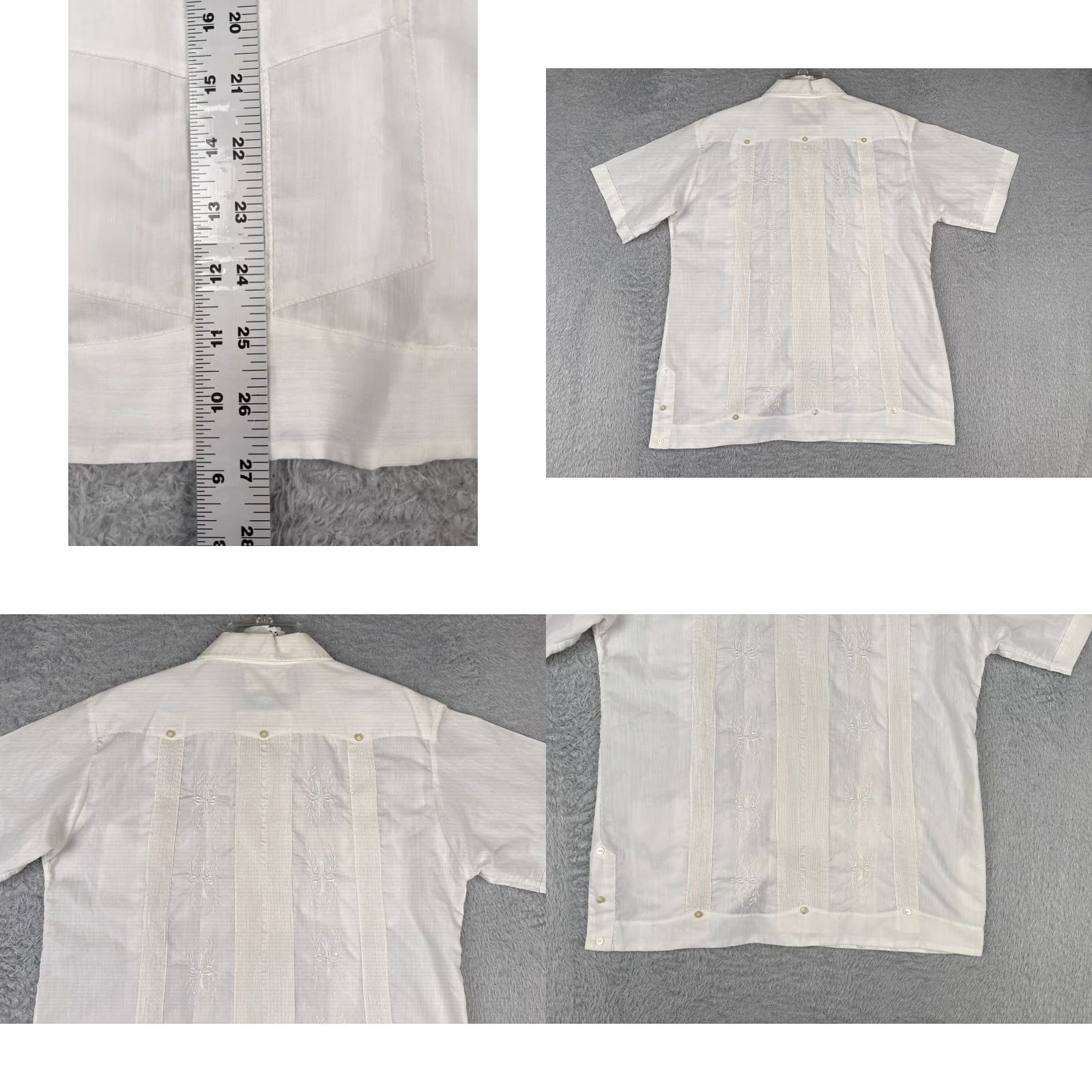Vintage VINTAGE Maximos Shirt Men 38 White Floral Polyester Blend 4 Pocket Button-Up Short Sleeve Casual Beach Classic 4 Pocket Mens Size US M / EU 48-50 / 2 - 9 Thumbnail