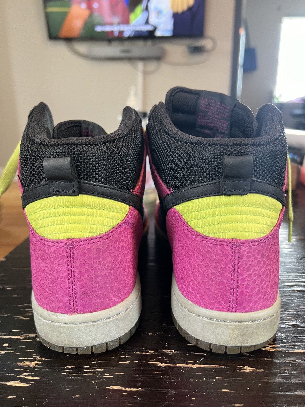Nike Dunk High Supreme Spark Rave Pink Size US 8.5 / EU 41-42 - 3 Thumbnail