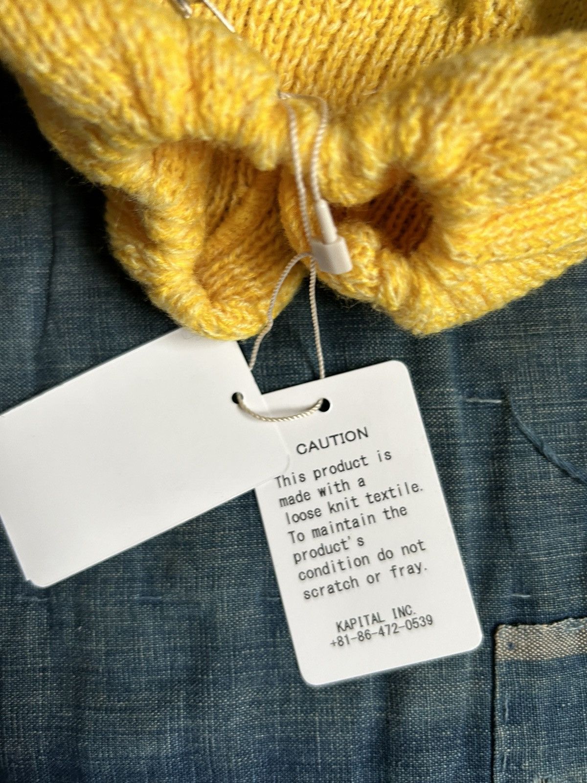 Kapital × Kapital Kountry Kapital smiley beanie hat glove cover Size ONE SIZE - 9 Thumbnail
