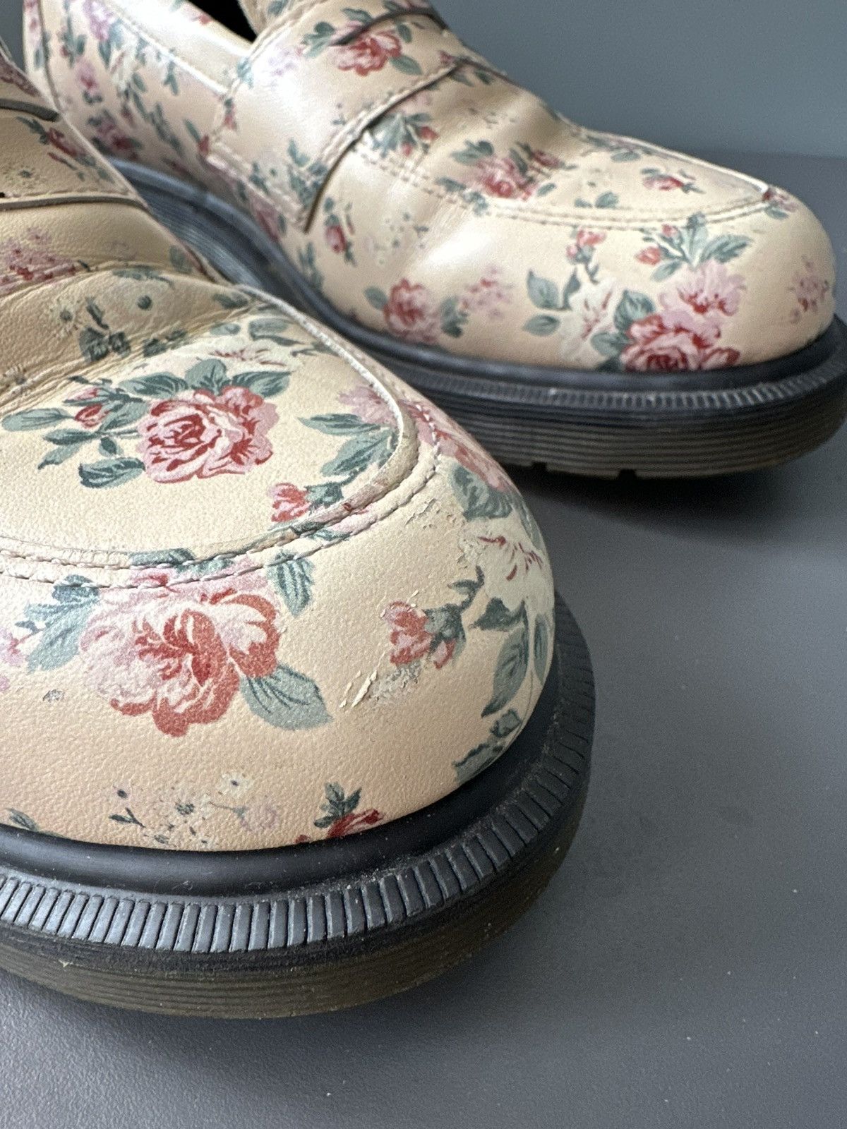 Dr. Martens Dr. Martens ADDY Floral Leather Loafers Size 39 Size US 9 / IT 39 - 3 Thumbnail