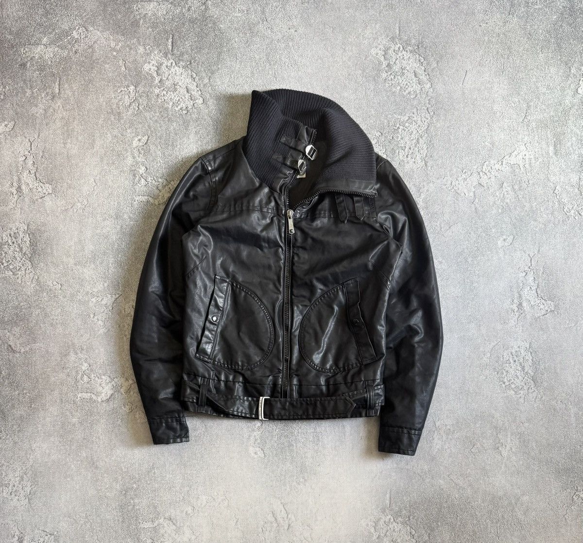 Diesel Diesel L/size wmns black avantgarde jacket Y2K biker LGB Size L / US 10 / IT 46 - 1 Thumbnail