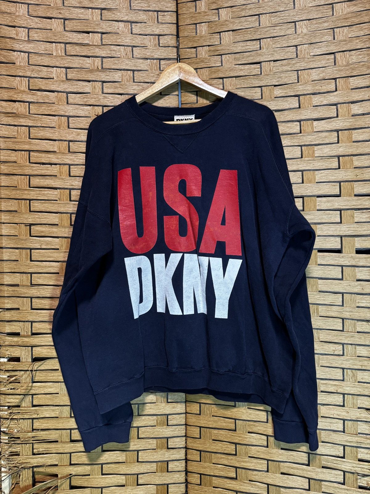 DKNY × Vintage Vintage DKNY Crewneck Sweatshirt made in USA Size US XL / EU 56 / 4 - 1 Thumbnail