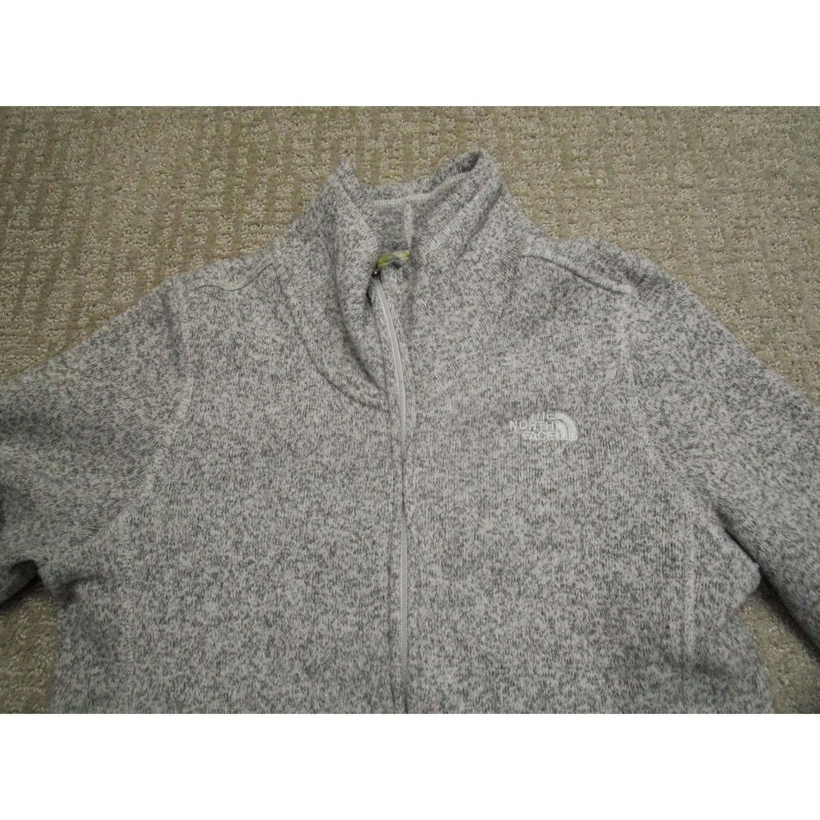The North Face The North Face Jacket Women Large Gray Full Zip Fleece Outdoor Outdoor Sportwear Jacket Size L / US 10 / IT 46 - 2 Thumbnail