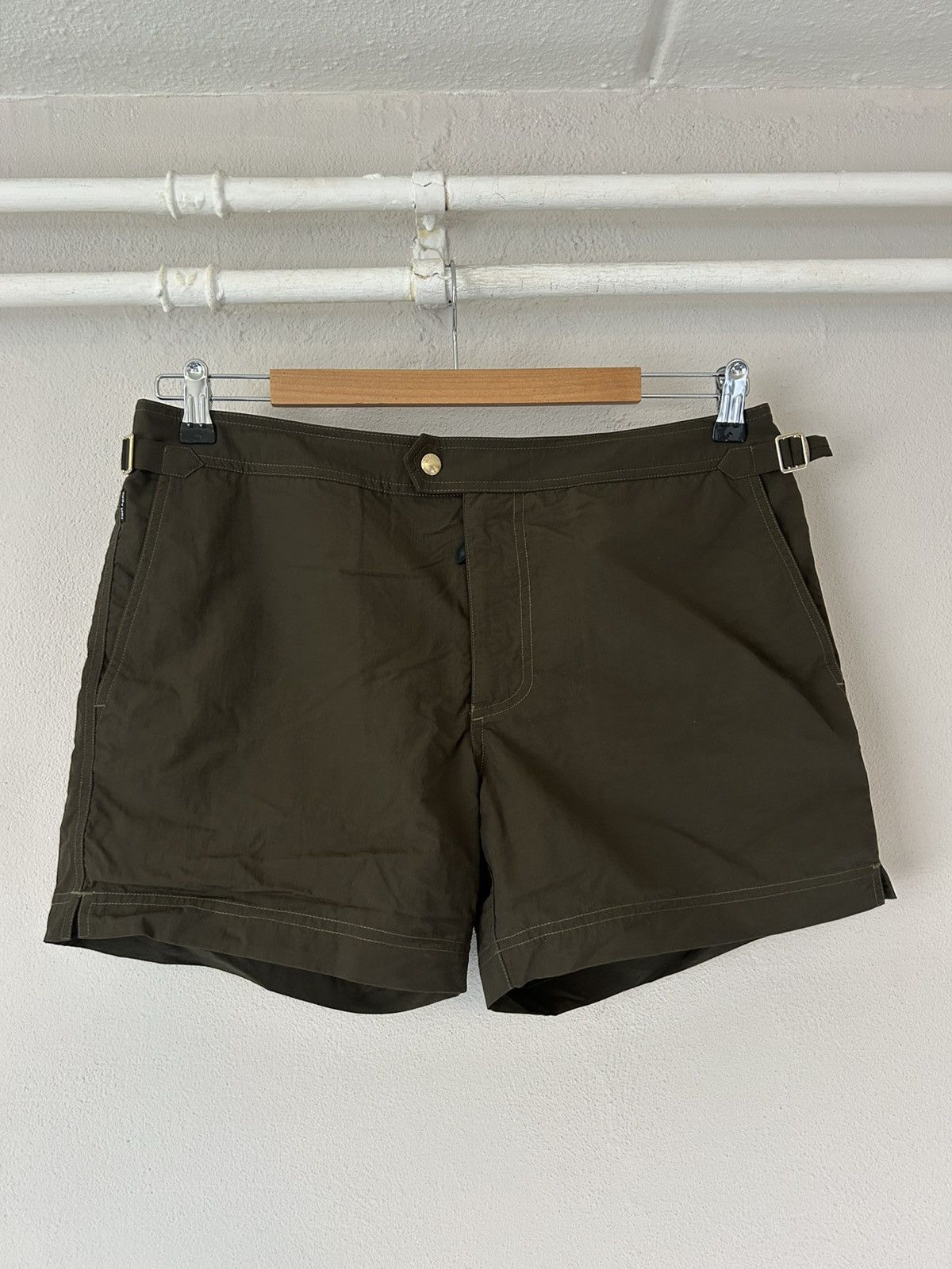 Tom Ford Olive Green Swim Shorts Size US 34 / EU 50 - 1 Thumbnail