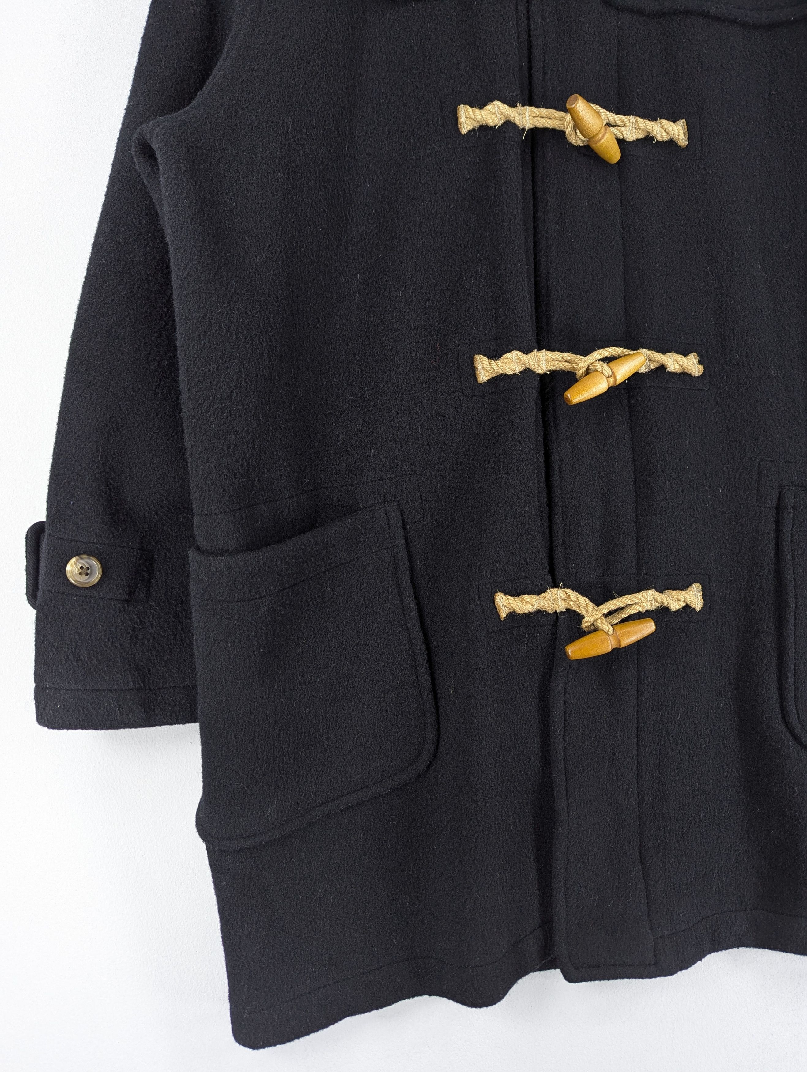 Vintage Polo Ralph Lauren Wool Duffle Coat Made In Usa