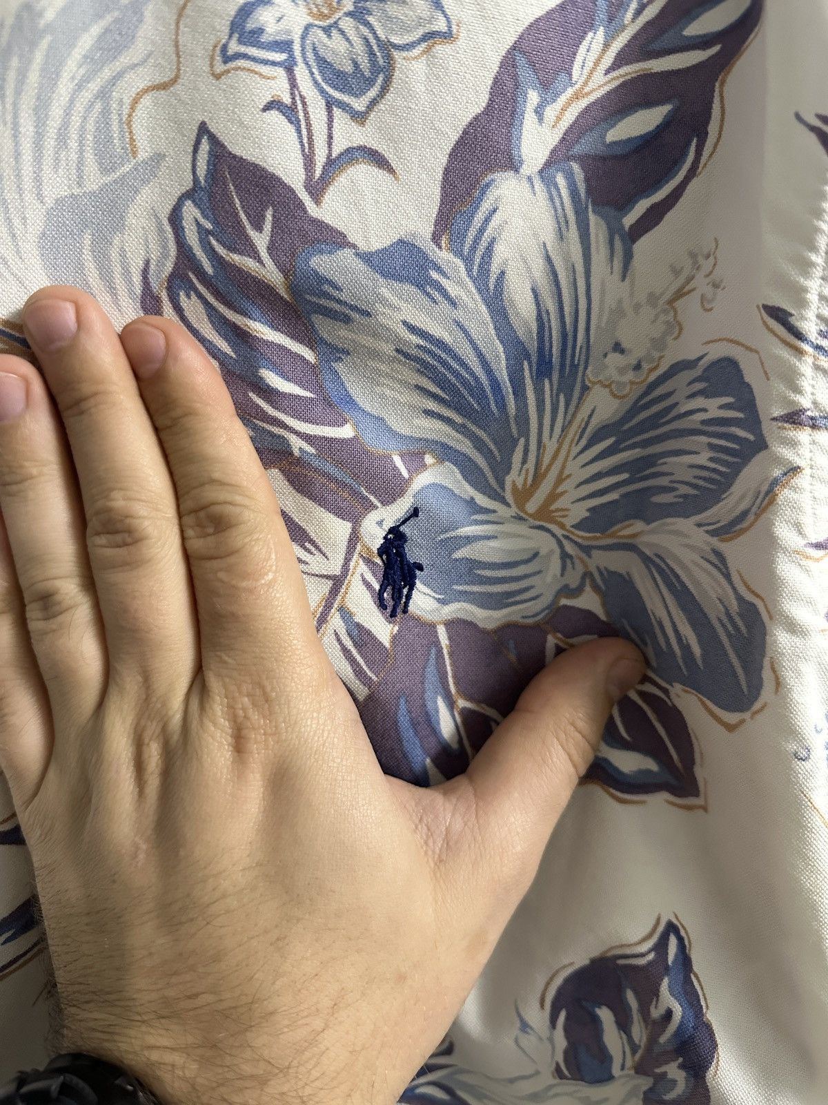 Ralph Lauren Rare Shirt Ralph Lauren Flowers Multilogo Size XXL. Size US XXL / EU 58 / 5 - 2 Thumbnail
