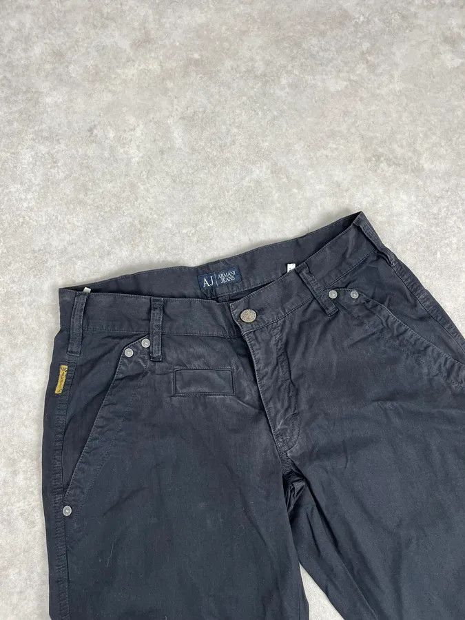 Armani 2000s Armani Black Cozy Signature Pants Size US 30 / EU 46 - 6 Thumbnail