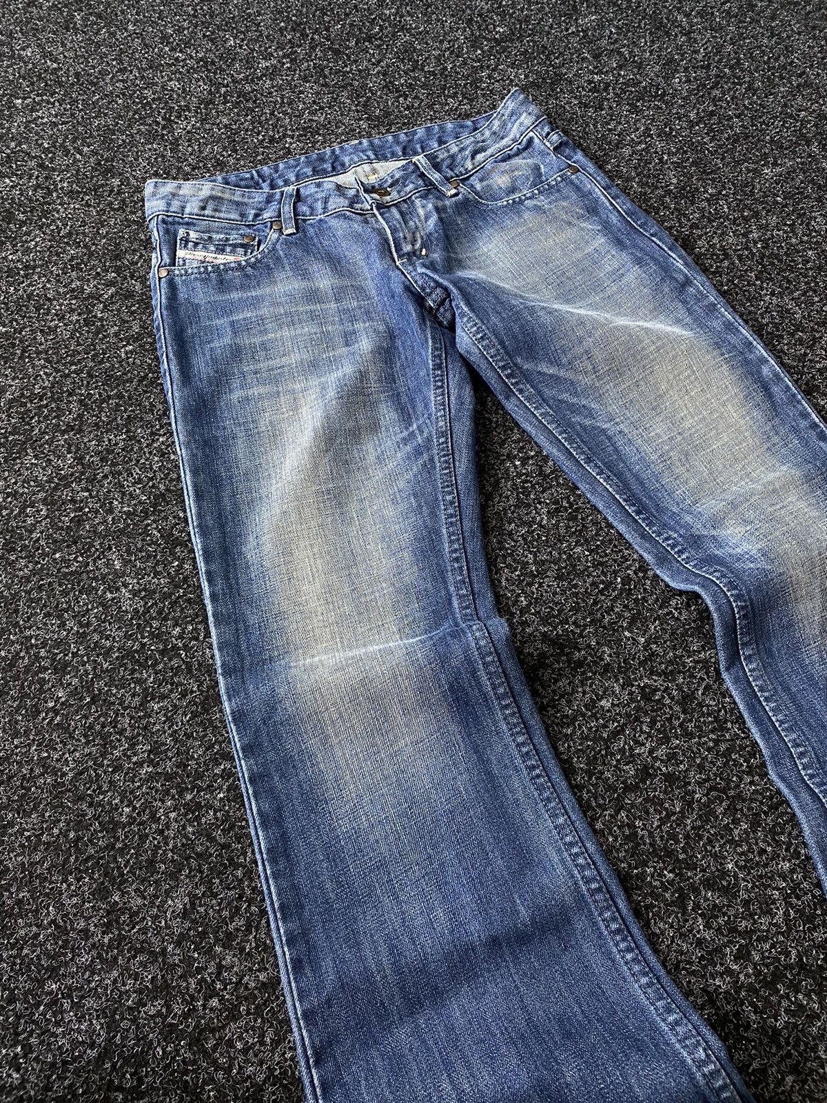 Diesel × If Six Was Nine × Vintage Crazy Vintage 90s Diesel Flared Baggy Jeans Size 31" - 5 Thumbnail