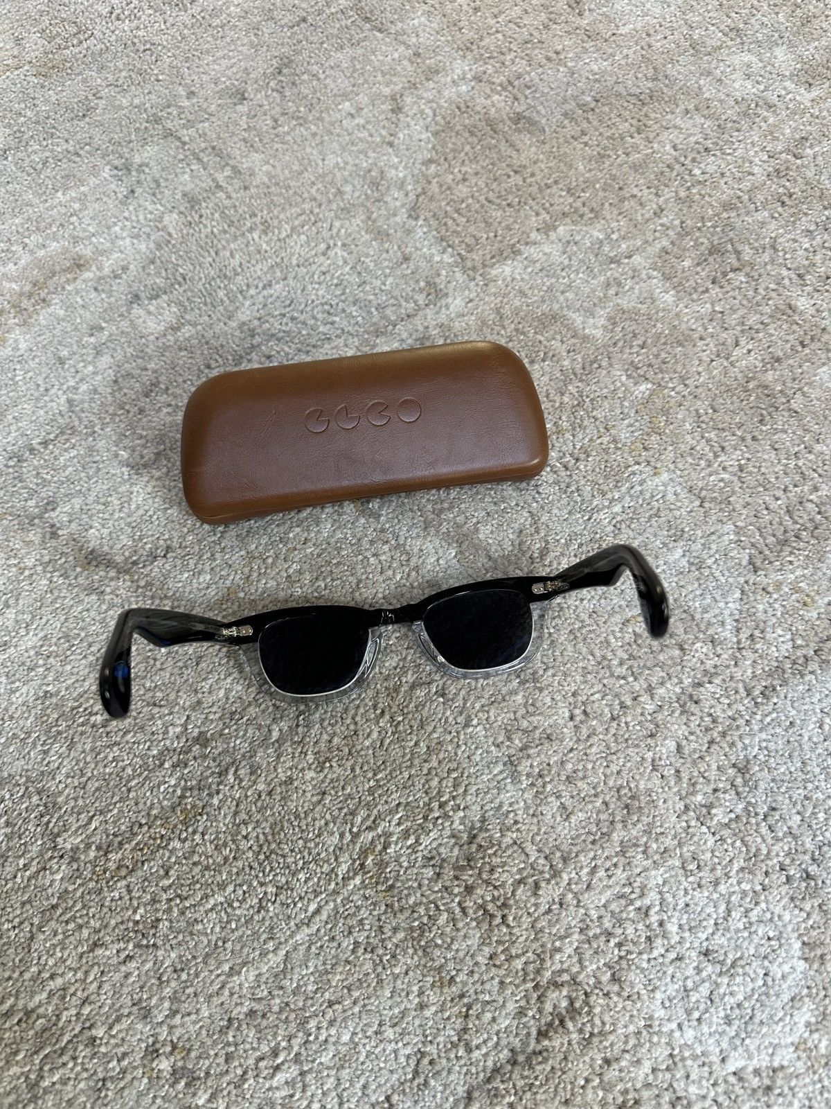 Garrett Leight Lo-B Sun Yin and Yang Sunglasses Size ONE SIZE - 3 Thumbnail