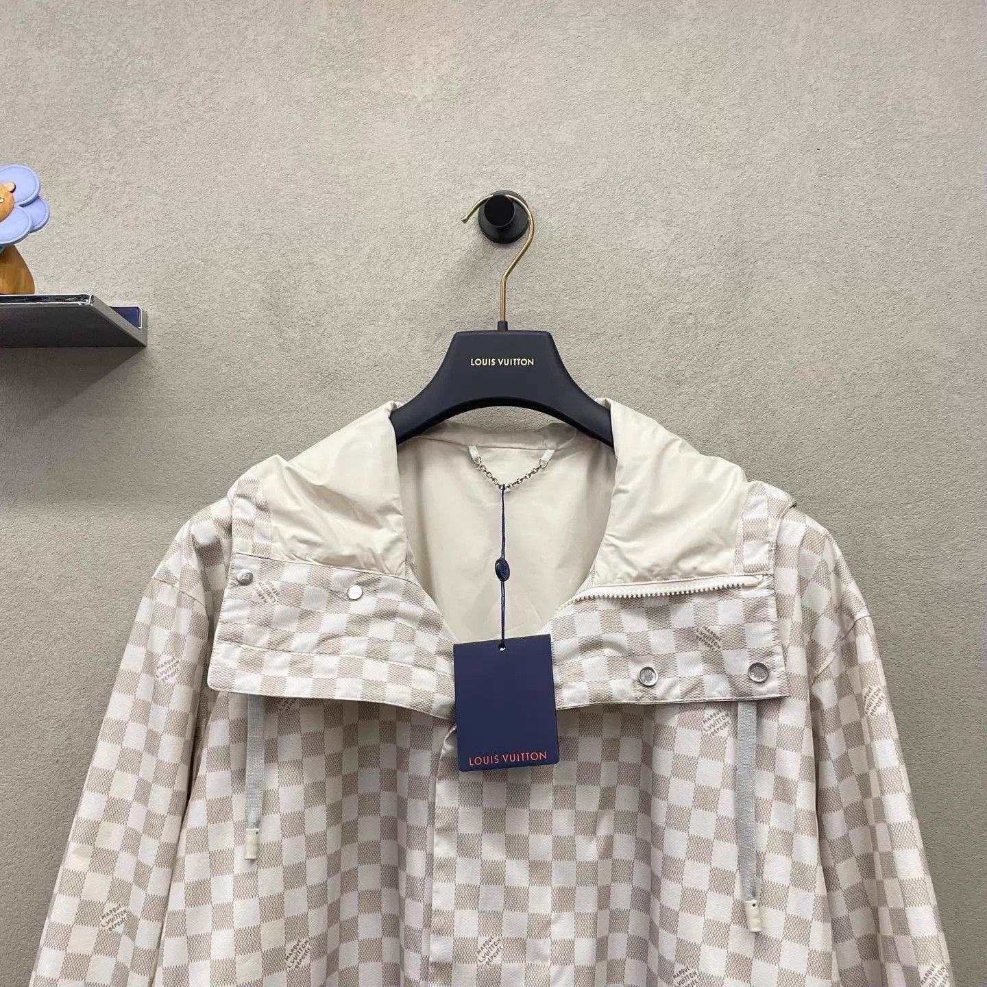 Louis Vuitton LV Check Logo Print Mid-Length Hooded Parka Size US S / EU 44-46 / 1 - 4 Thumbnail