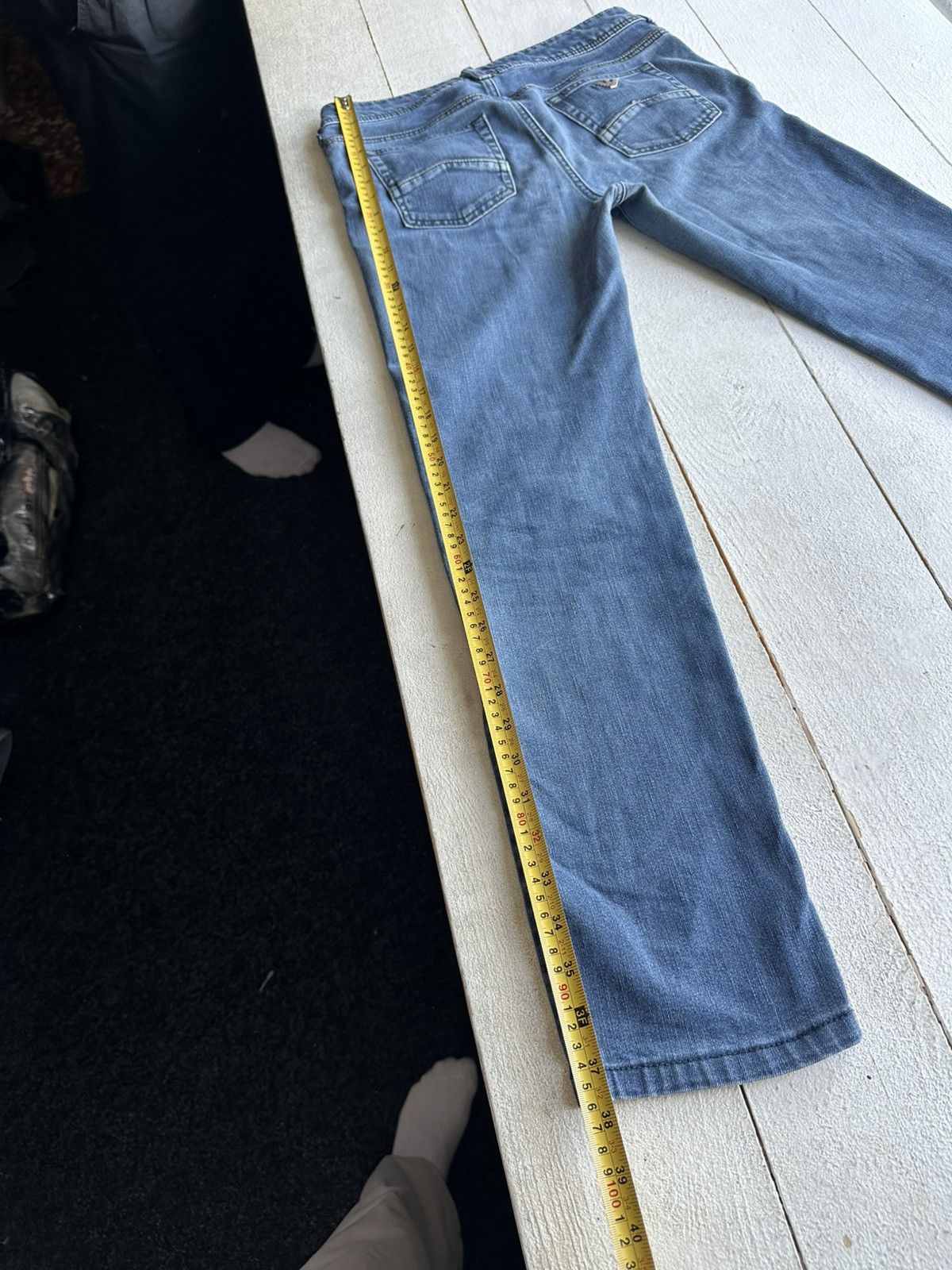 Armani 🚨Y2K WOMEN ARMANI JEANS WITH LOGO AVANT GARDE DENIM PANTS Size 28" / US 6 / IT 42 - 12 Thumbnail