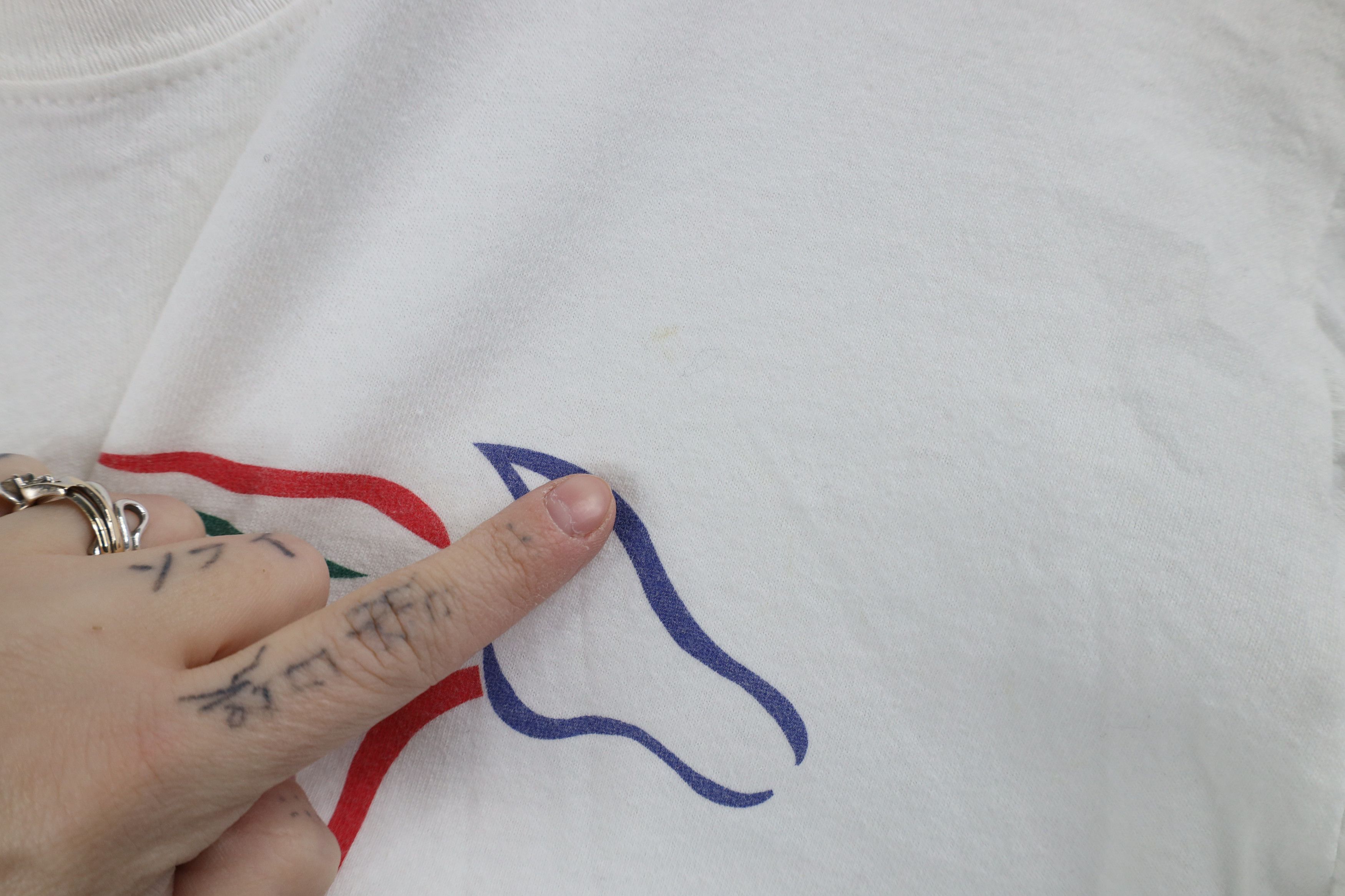 Vintage Vintage 90s Spell Kentucky Derby Horse Racing T-Shirt White Size US L / EU 52-54 / 3 - 6 Thumbnail