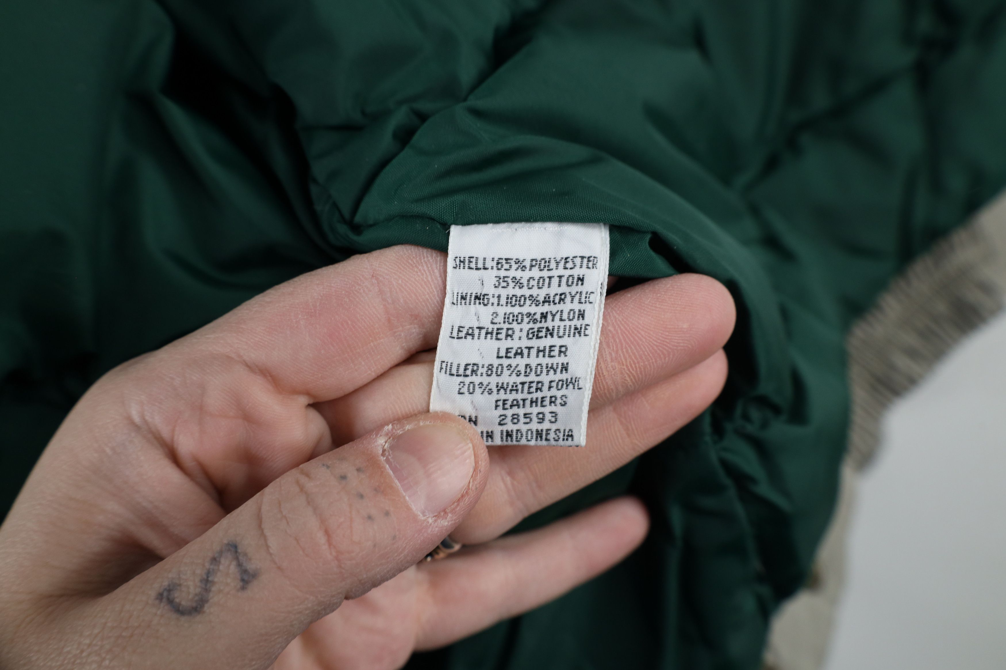 Members Only × Vintage Vintage 90s Members Only Wool Lined Duck Down Puffer Jacket Size US L / EU 52-54 / 3 - 13 Thumbnail
