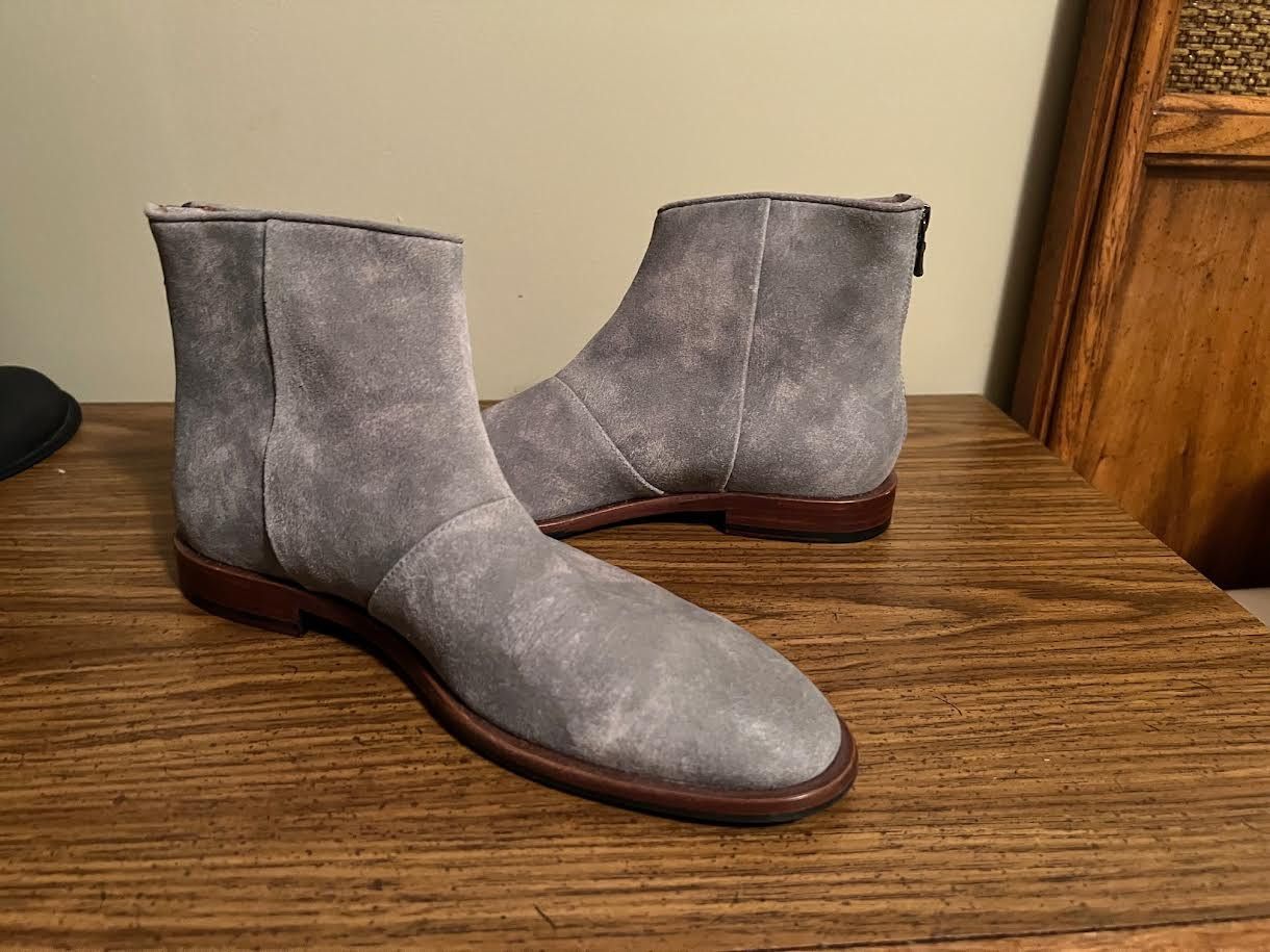 John Varvatos John Varvatos Grey leather suede boot Size US 8.5 / EU 41-42 - 3 Thumbnail