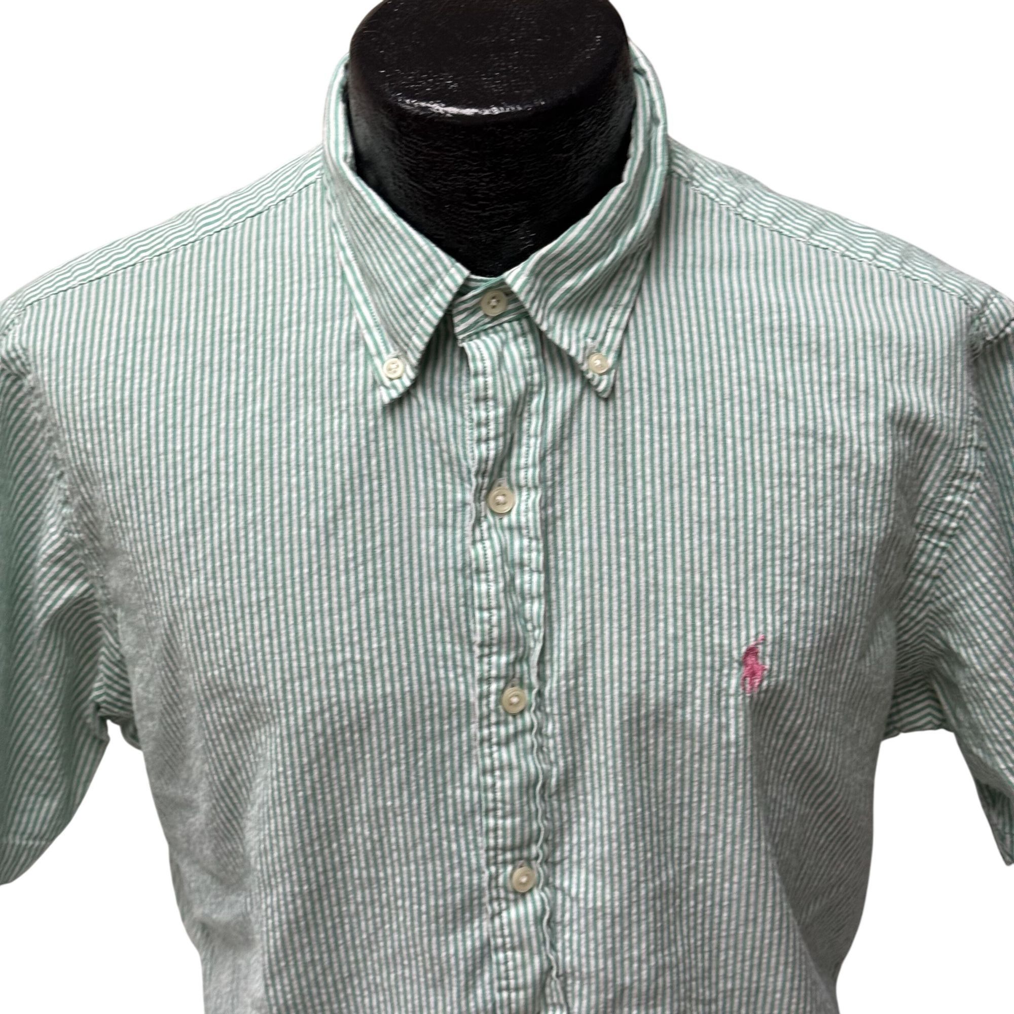 Ralph Lauren Ralph Lauren CUSTOM FIT Stripe Button Up Spring EASTER Shirt Size US L / EU 52-54 / 3 - 2 Thumbnail