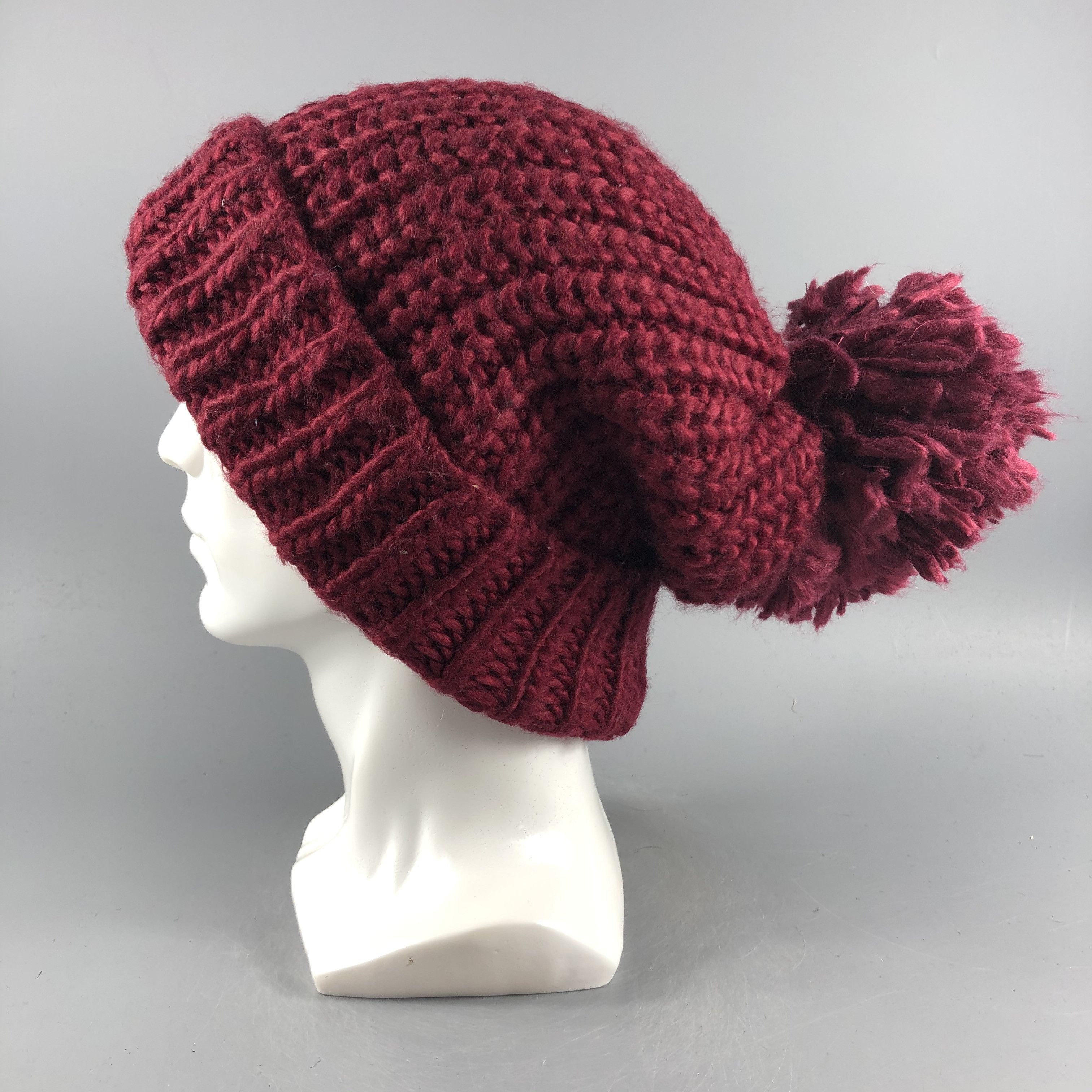 Vintage Milsa Aran Isle Bobble Beanie Snow Hat Snow Cap -D129 Size ONE SIZE - 2 Thumbnail