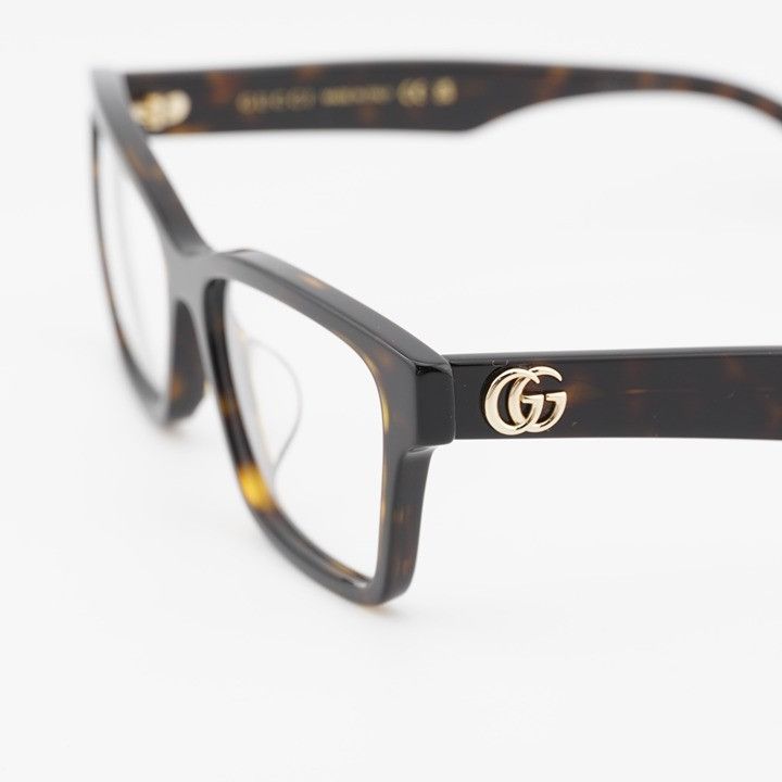 Gucci Gucci GG1476OK 002 Square Eyeglasses - Dark Havana 55mm Size ONE SIZE - 10 Thumbnail