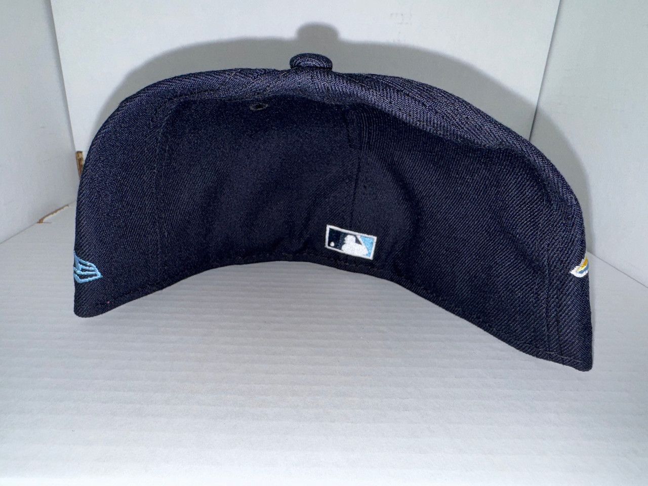 New Era ATL Braves Fitted, Navy (Size 7 1/2) Size ONE SIZE - 3 Thumbnail