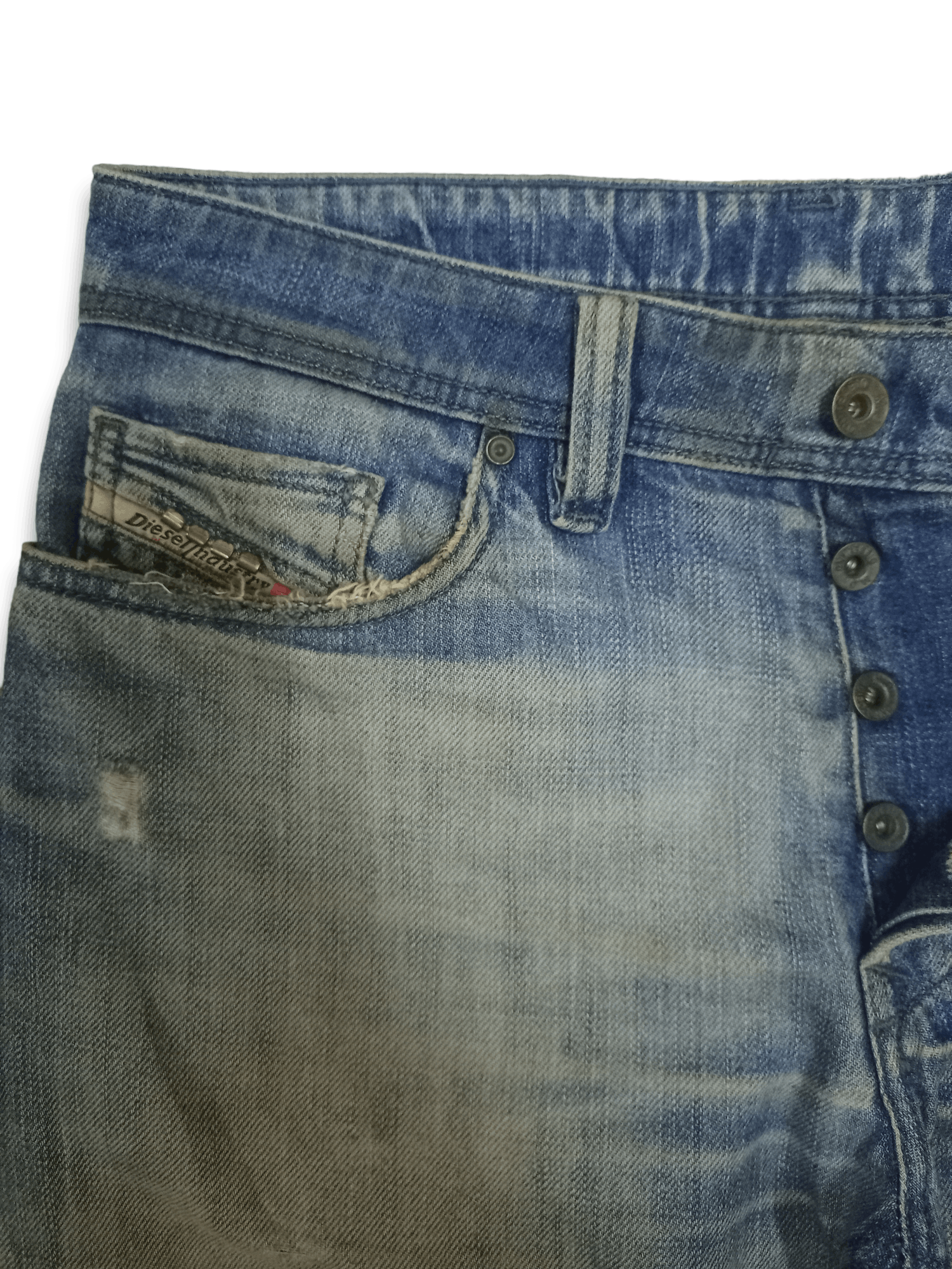 Diesel Vintage Diesel Industry Safado Mud Wash Distressed Jeans Size US 32 / EU 48 - 6 Thumbnail