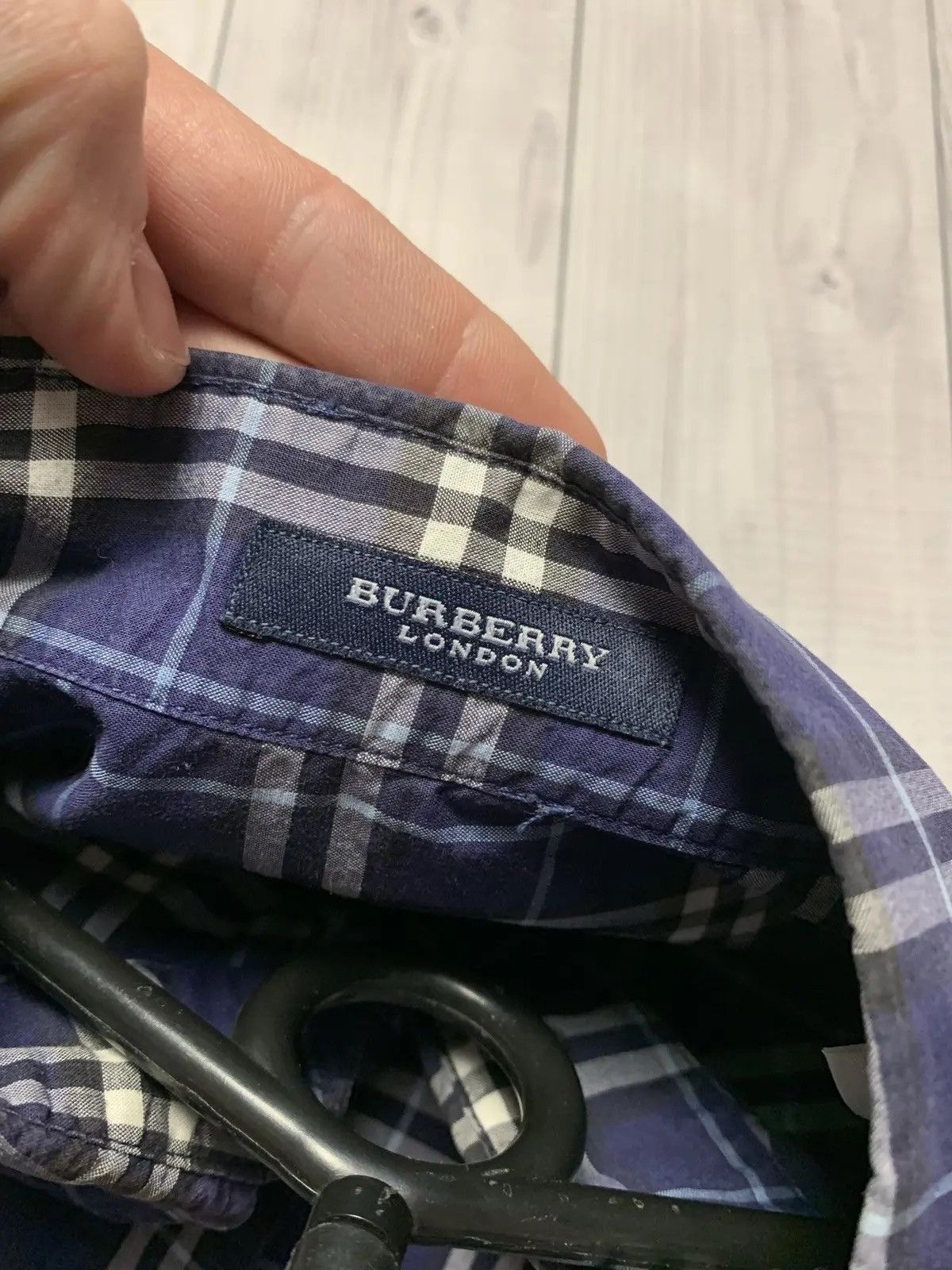 Burberry Vintage Burberry blue plaid shirt long sleeve women's rare Size XL / US 12-14 / IT 48-50 - 4 Thumbnail