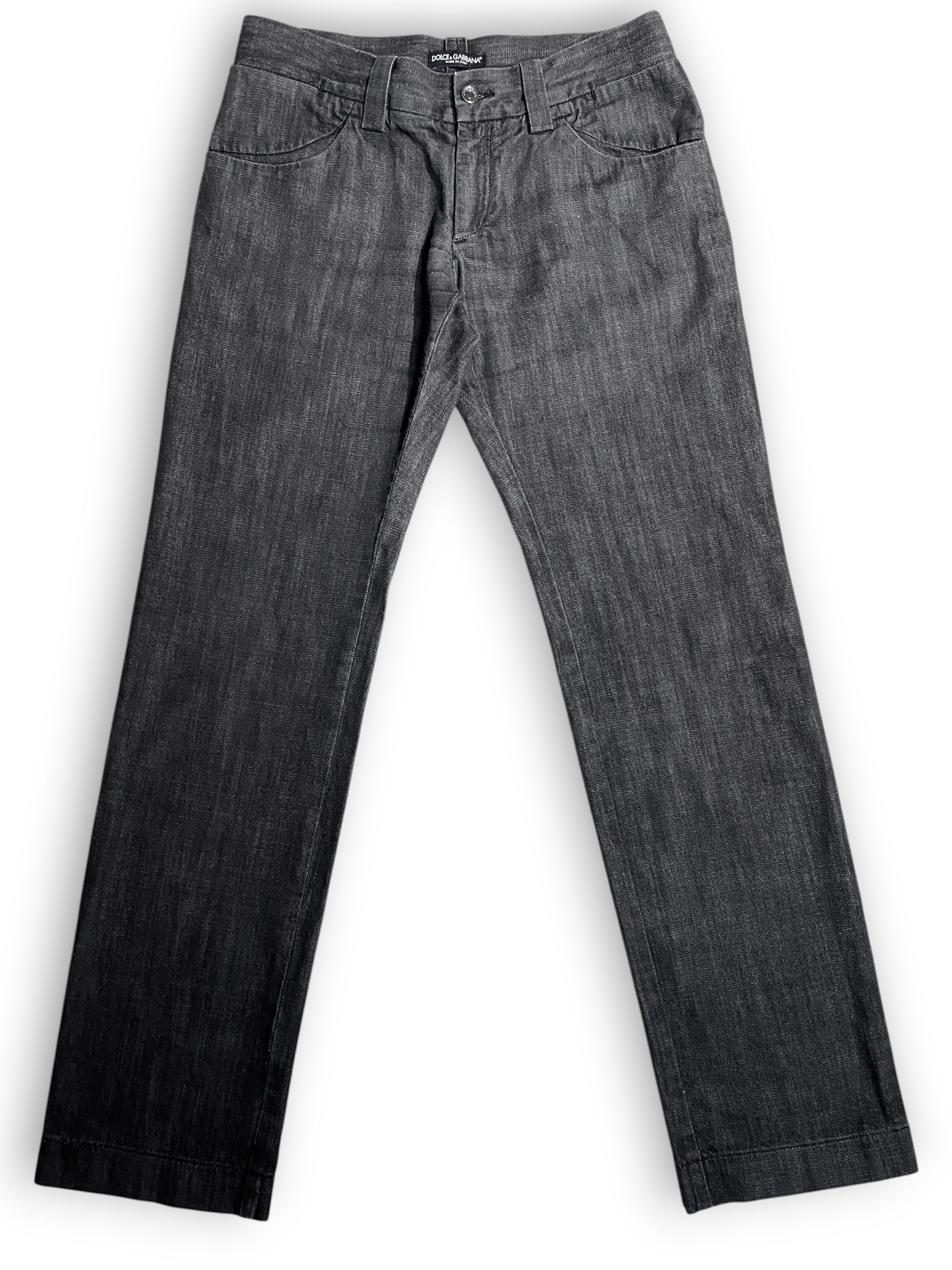 Dolce & Gabbana Dolce & Gabbana DG Logo Denim Washed Classic Straight Jeans Size US 32 / EU 48 - 1 Thumbnail