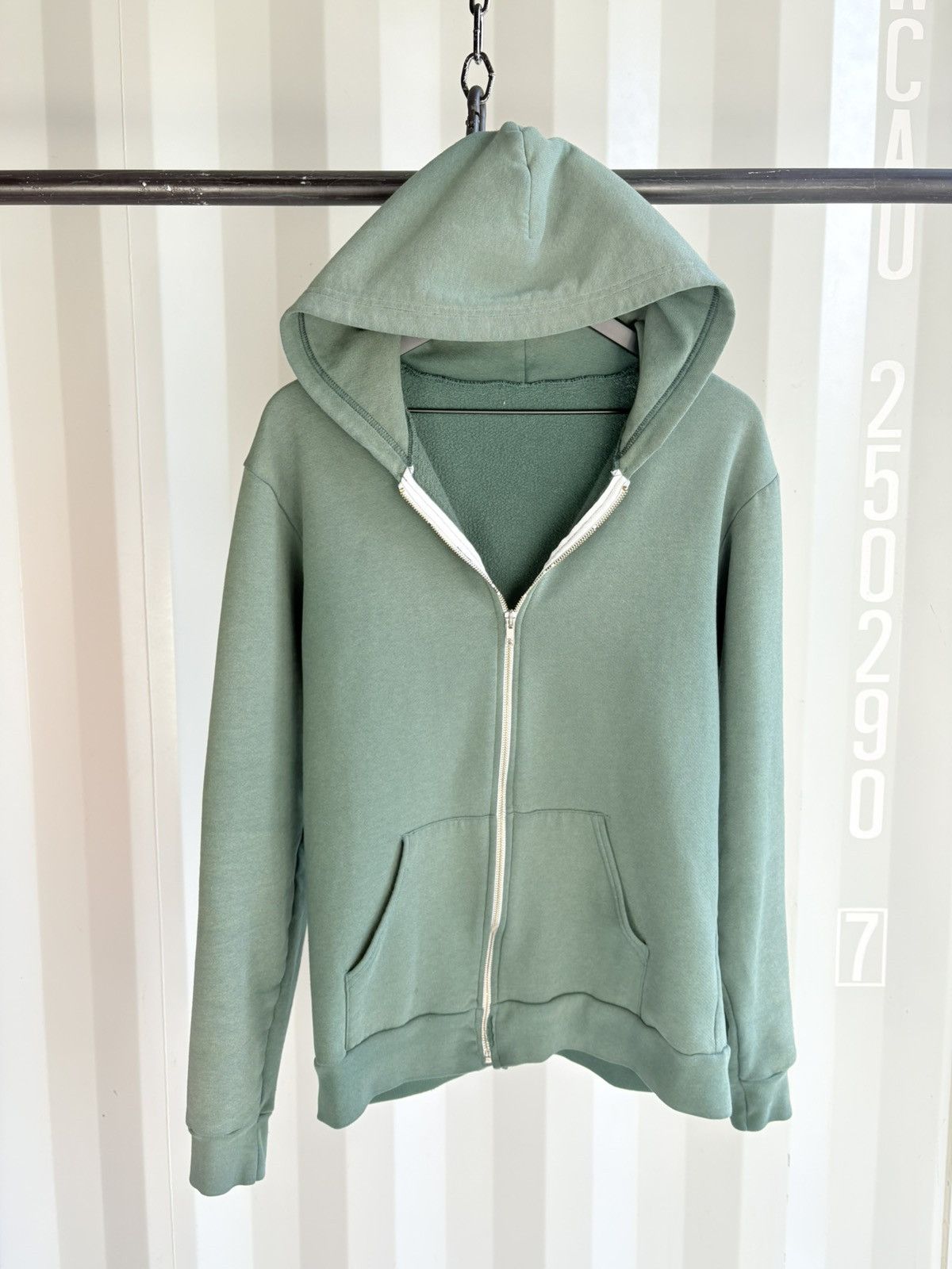 Vintage Vintage Zip Hoodie Distressed Sun Faded Grunge Size US L / EU 52-54 / 3 - 1 Thumbnail