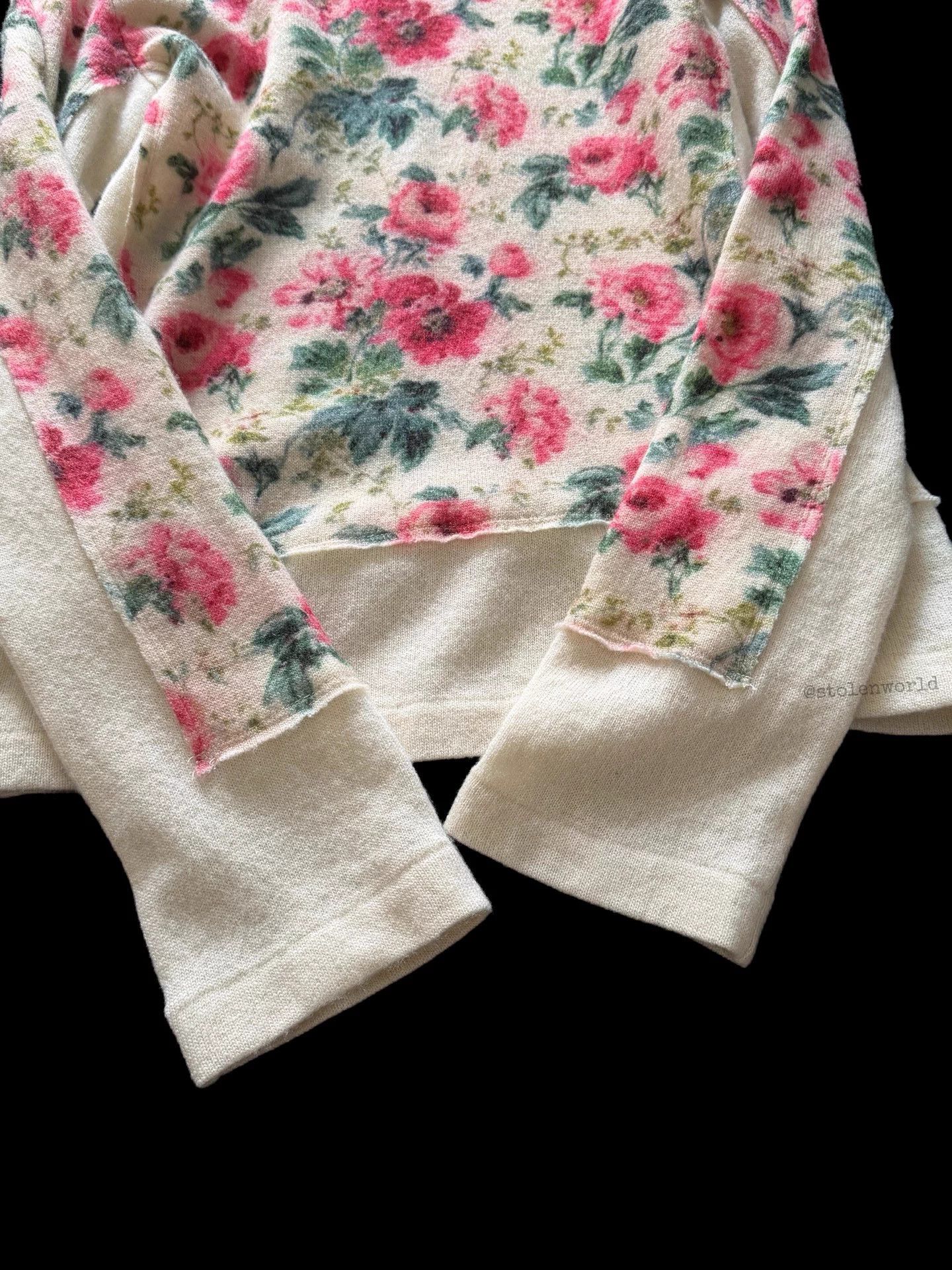 Comme des Garcons Comme des Garçons 2016 AW Flower Patchwork Wool Top XS Size XS / US 0-2 / IT 36-38 - 3 Thumbnail