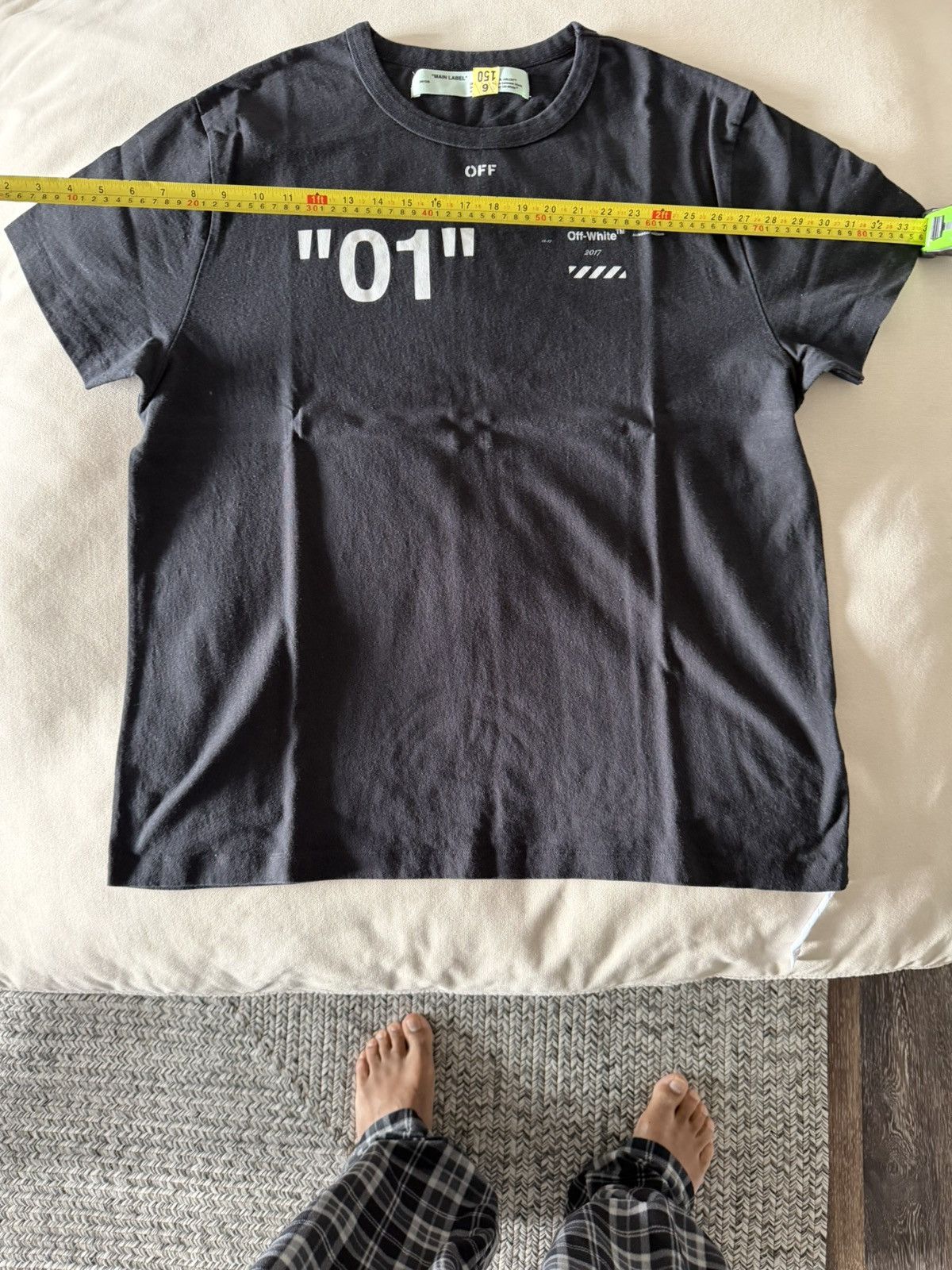 Off-White Off-White “01” Diagonals Tee Black L (Virgil Era) Size US L / EU 52-54 / 3 - 1 Thumbnail