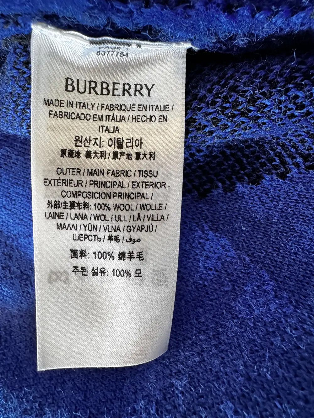 Burberry Burberry Argyle Button-Up Wool Knitted Cardigan Size US XL / EU 56 / 4 - 6 Thumbnail