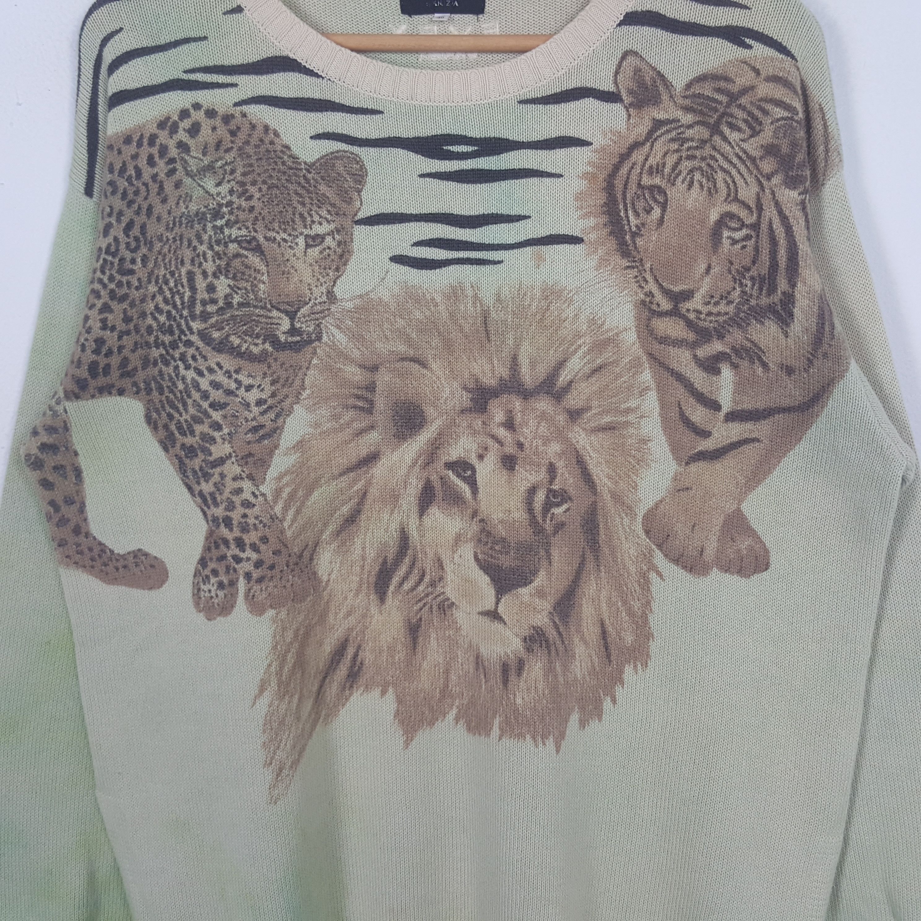 Vintage Vintage Evex Wild Life Tiger Habitat Sweatshirt RR1 Size US L / EU 52-54 / 3 - 2 Thumbnail