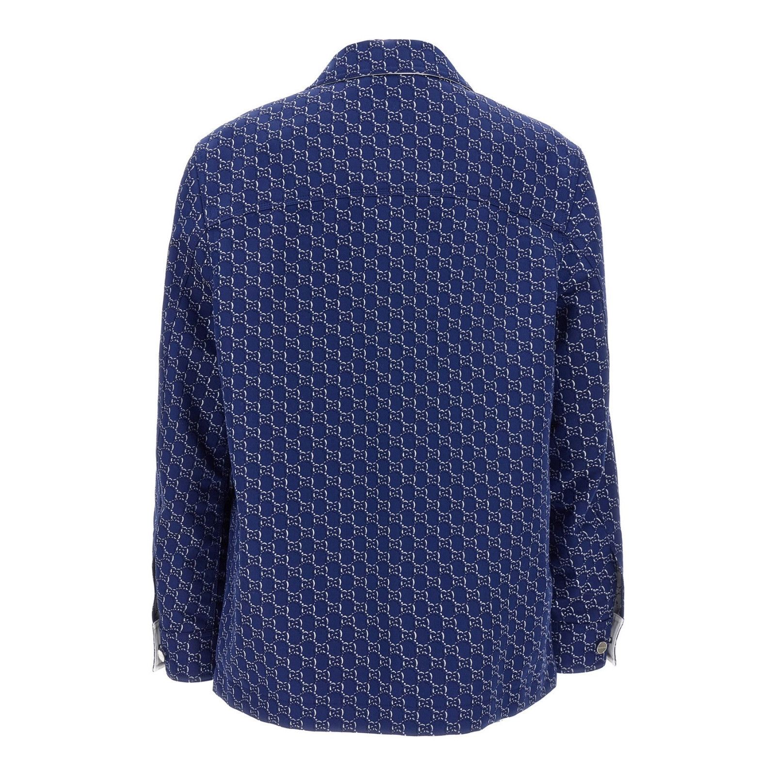 Gucci GUCCI GG Shadow Blue Jacquard Jacket New & Authentic (Men's Size US L / EU 52-54 / 3 - 2 Thumbnail
